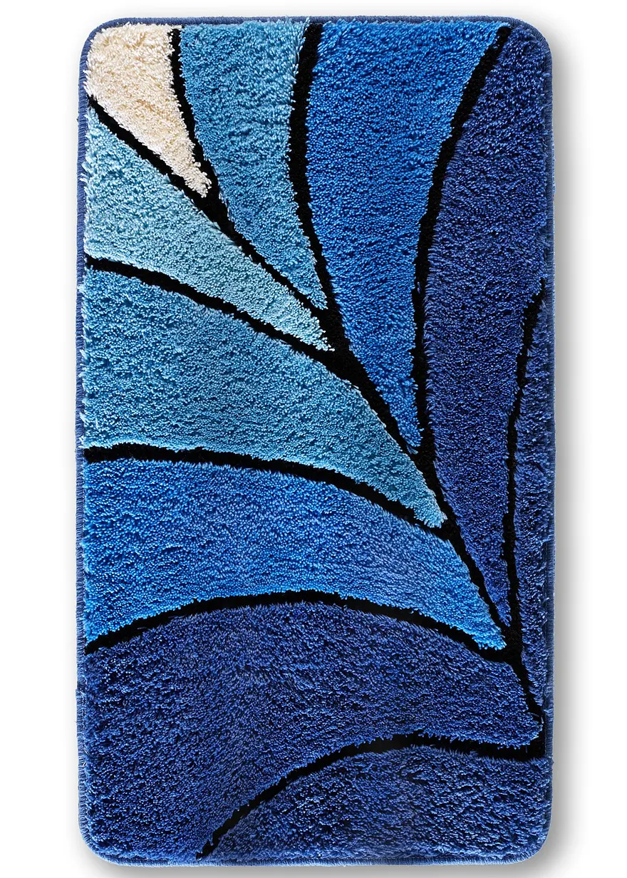 Badematte mit hohem Flor in blau - bonprix Badematte mit hohem Flor in blau - bonprix