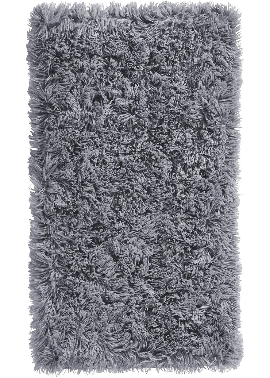 Memory Schaum Badematte mit Synthetik Fell in grau - bonprix Memory Schaum Badematte mit Synthetik Fell in grau - bonprix