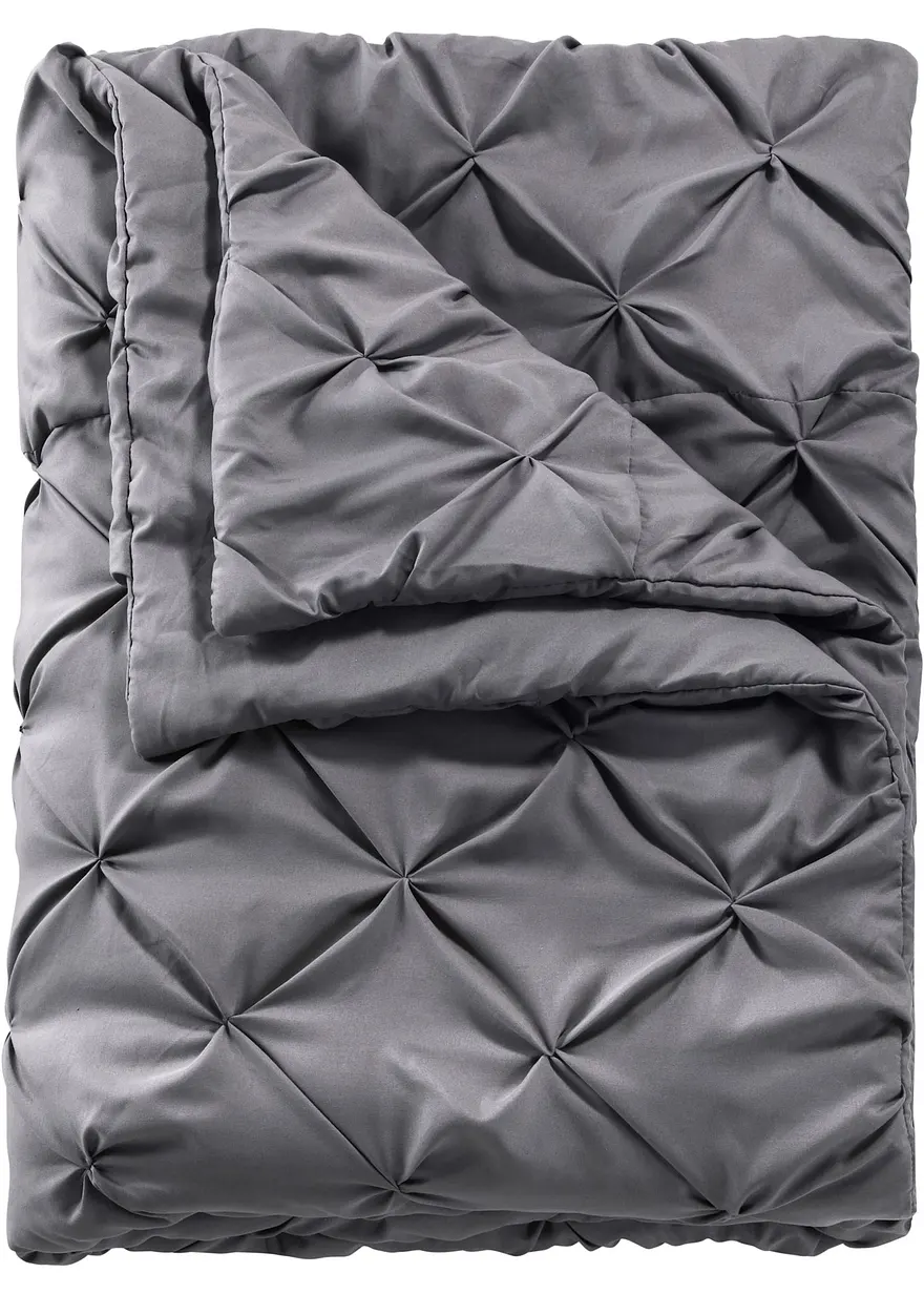 Tagesdecke mit Zwirbel in grau - bonprix Tagesdecke mit Zwirbel in grau - bonprix
