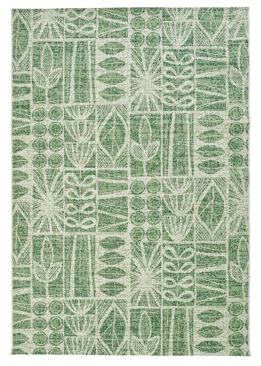 In- und Outdoor Teppich mit graphischer Musterung in grün von vorne - bonprix In- und Outdoor Teppich mit graphischer Musterung in grün von vorne - bonprix