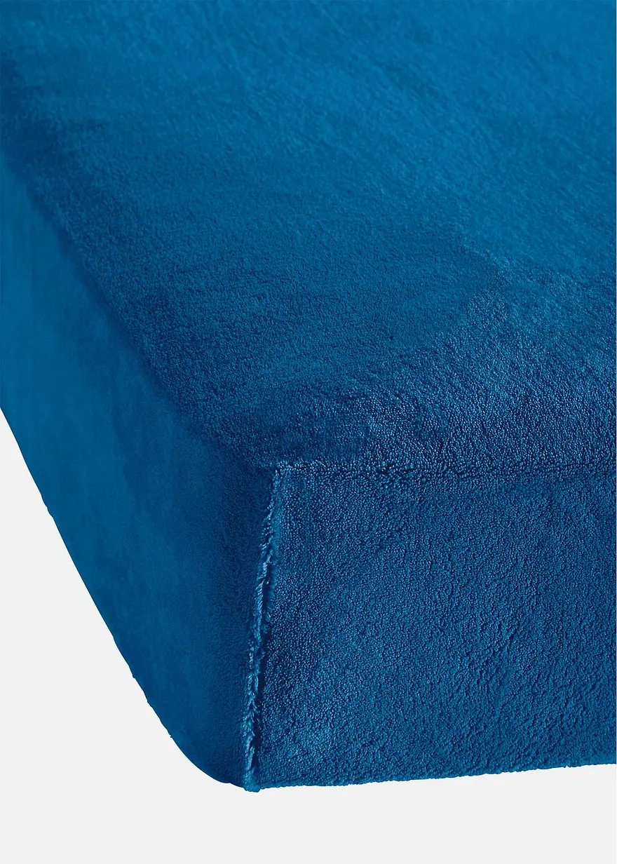 Cashmere Touch Spannbettlaken in blau - bonprix Cashmere Touch Spannbettlaken in blau - bonprix