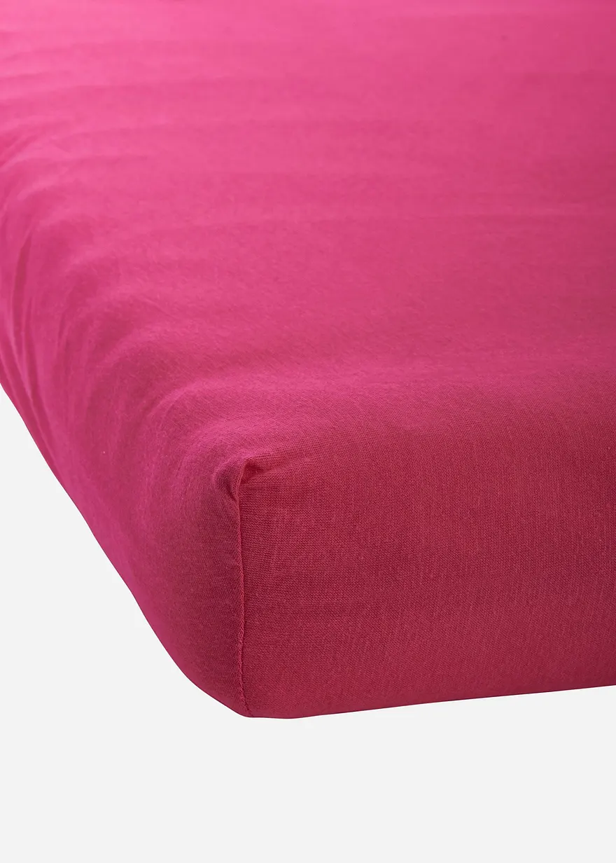 Jersey Spannbettlaken in Trendfarben in pink - bonprix Jersey Spannbettlaken in Trendfarben in pink - bonprix