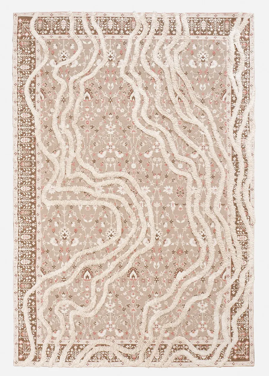 Teppich in moderner Musterung in braun von vorne - bonprix Teppich in moderner Musterung in braun von vorne - bonprix