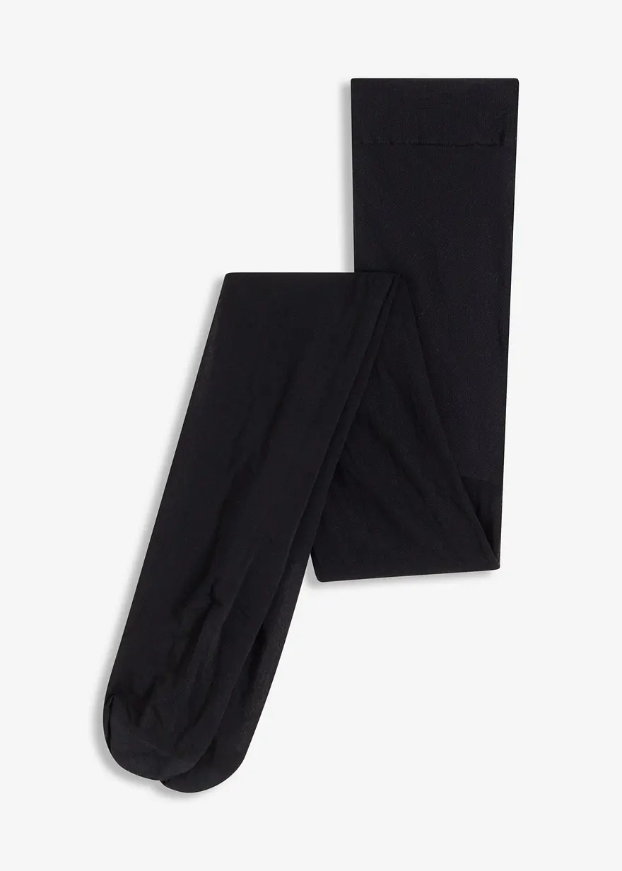 Strumpfhose 30den mit recyceltem Polyamid in schwarz von vorne - bonprix Strumpfhose 30den mit recyceltem Polyamid in schwarz von vorne - bonprix