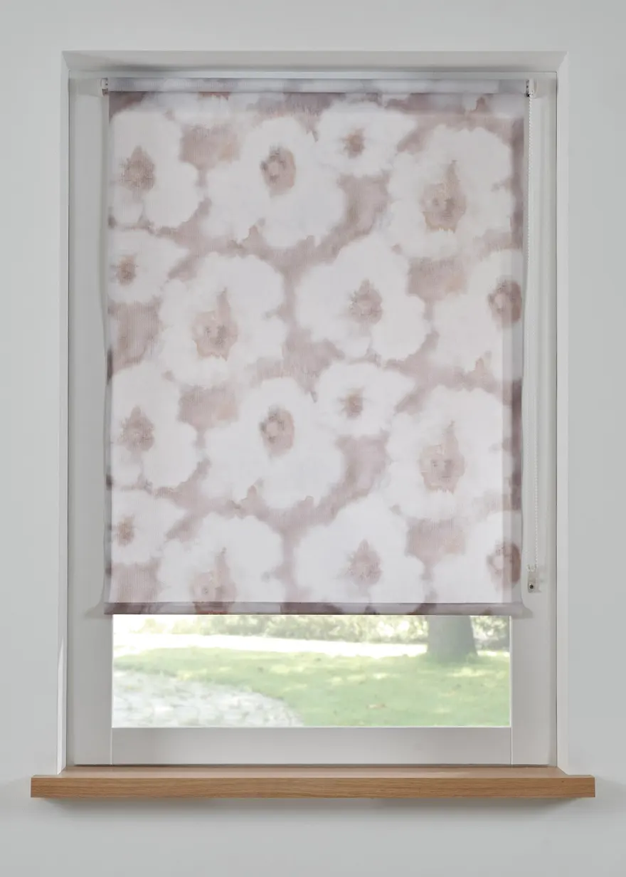Blendschutzrollo mit Blumendruck in beige - bonprix Blendschutzrollo mit Blumendruck in beige - bonprix
