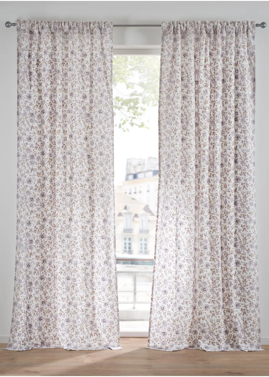 Vorhang aus Bio Baumwolle (1er Pack) in beige - bonprix Vorhang aus Bio Baumwolle (1er Pack) in beige - bonprix
