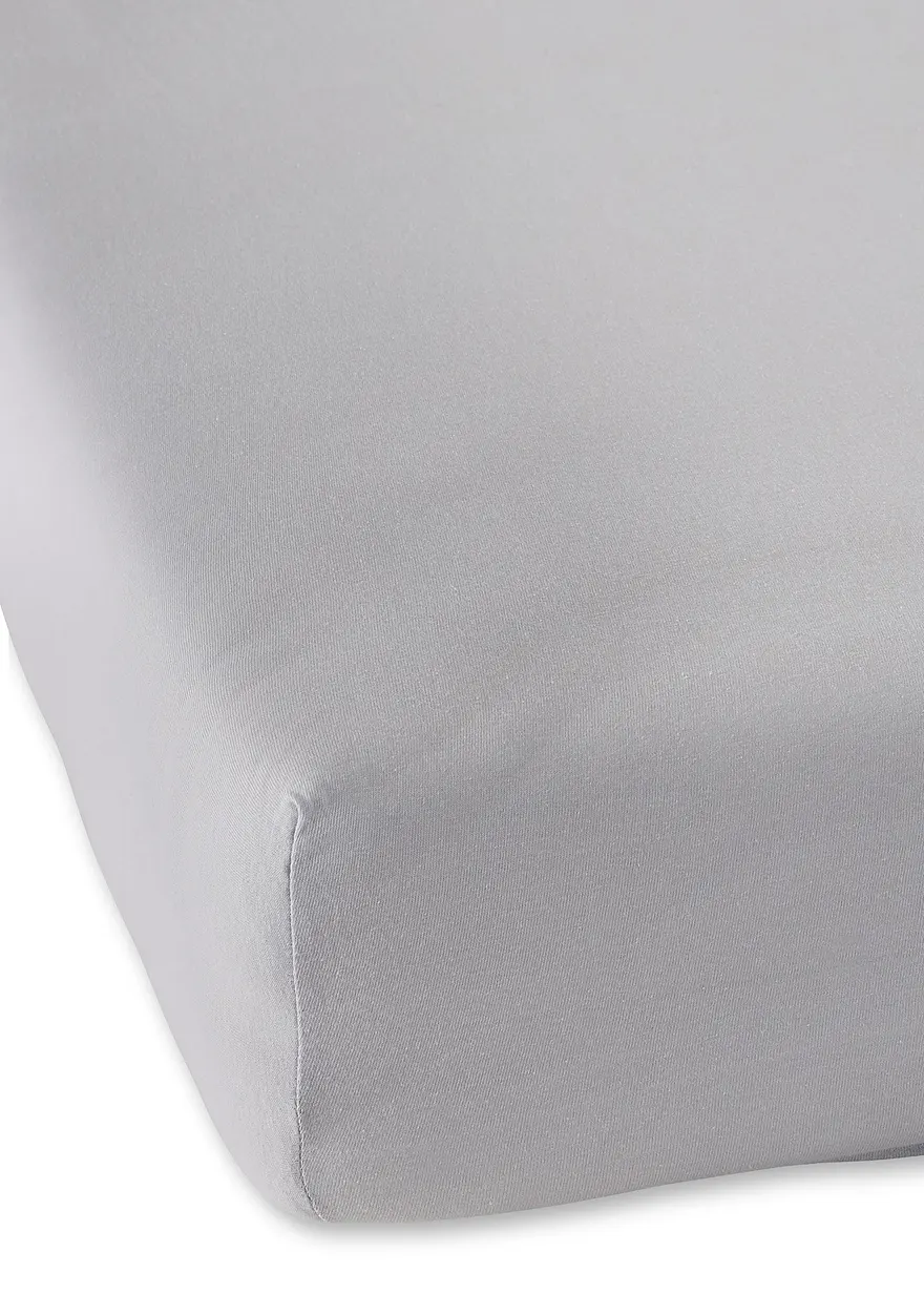 Jersey Comfort Spannbettlaken in grau - bonprix Jersey Comfort Spannbettlaken in grau - bonprix