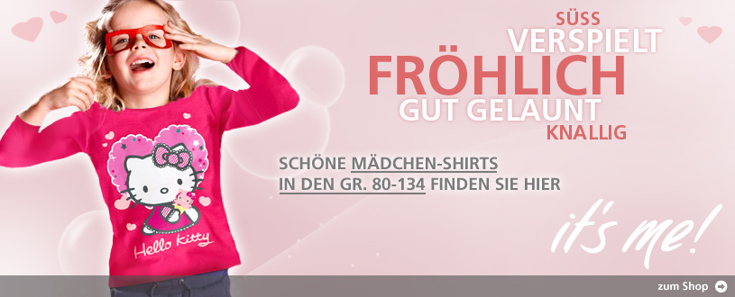 verspielt, süss, mädchen-shirts