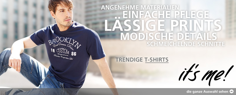 T-Shirts  angenehme Materialien  modische Details  lässige Prints