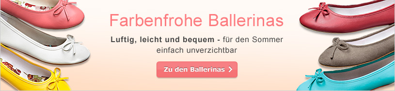 Farbenfrohe Ballerinas für einen bequemen Start in den Sommer
