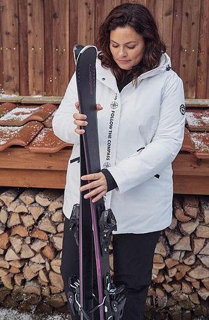 Damen - Ski Funktions-Jacke, wasserdicht - weiß