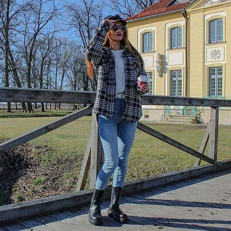 Damen - Super-Skinny-Jeans verkürzt - hellblau denim