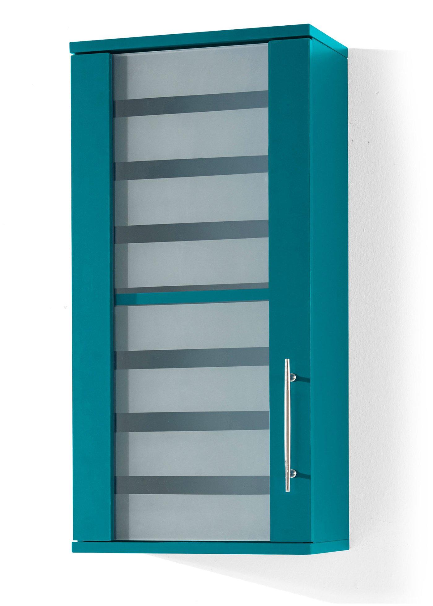 Badezimmer Hängeschrank Ted mit außergewöhnlichem Design (92275995) in petrol