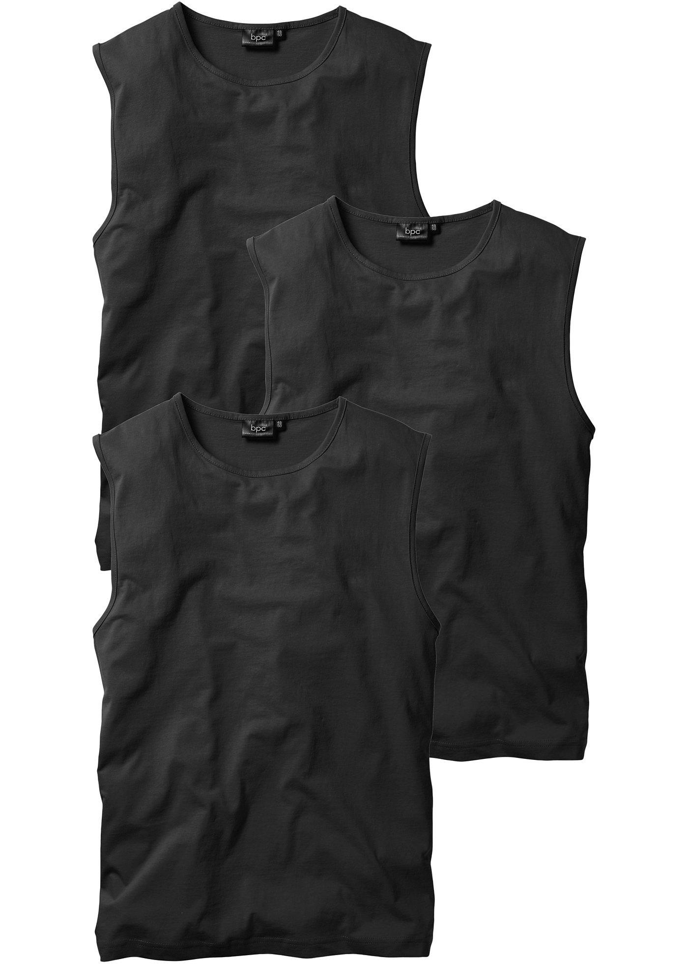 Legeres Muskelshirt für das entspannte Freizeitoutfit (97139095) in schwarz+schwarz+schwarz