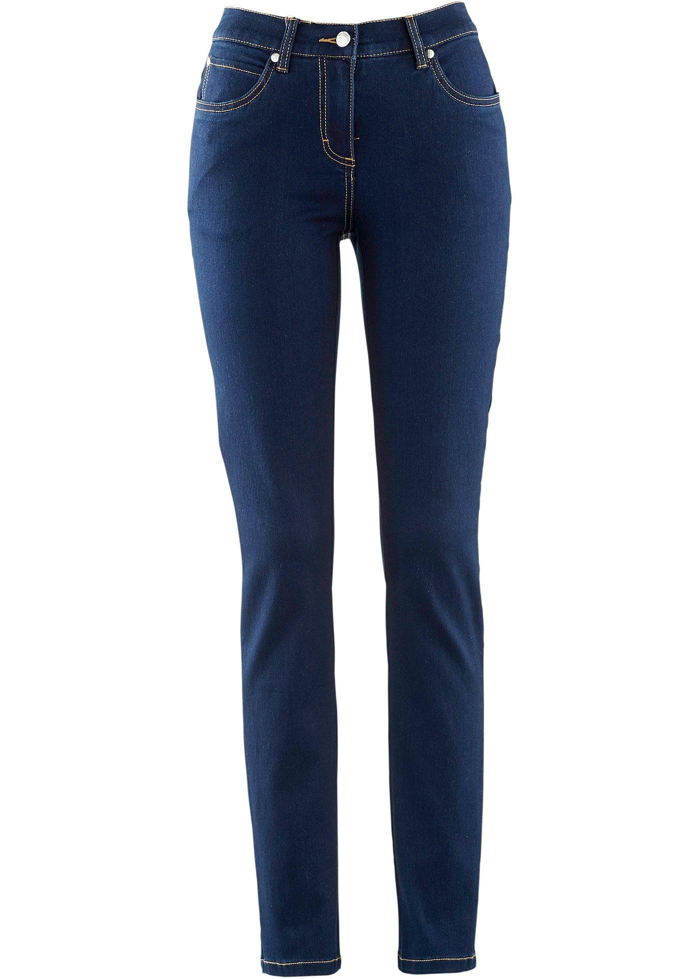 Passgenaue 5-Pocket-Stretchjeans „Megastretch“ (90830395) in darkblue stone