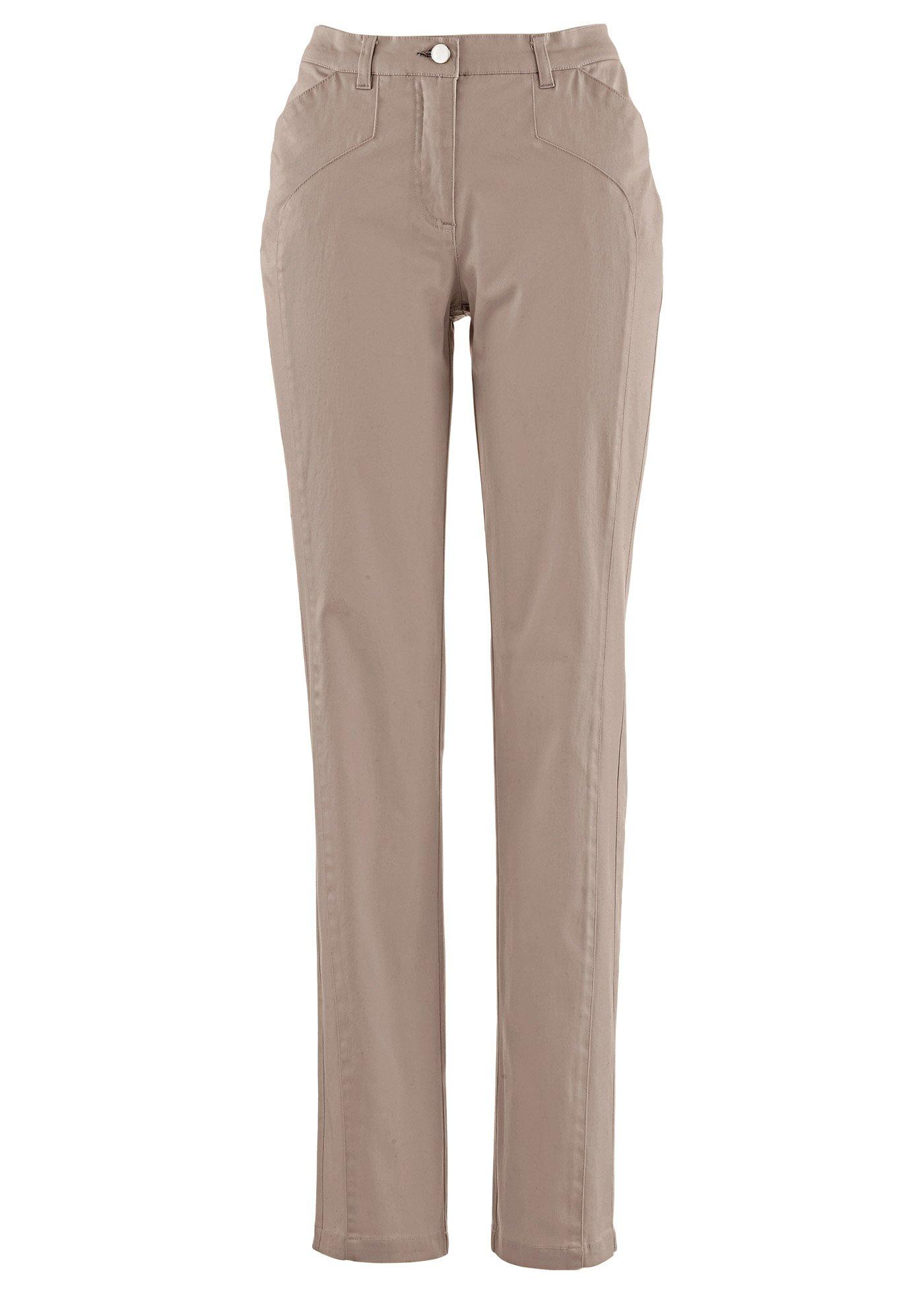 Bequeme Hose mit geradem Bein (93501195) in taupe
