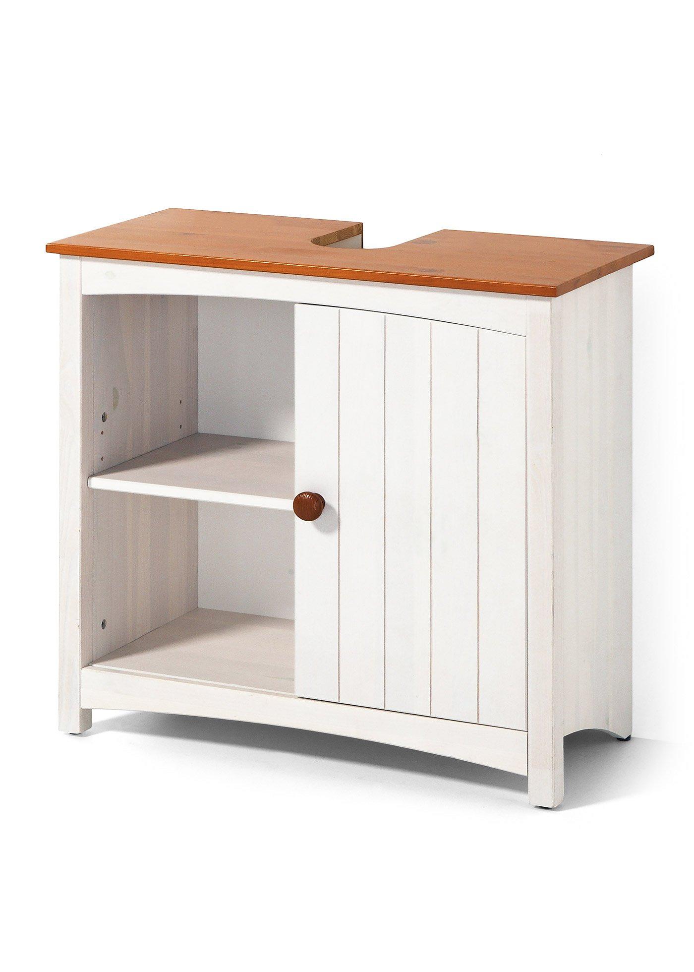 Waschbecken-Unterschrank Paula – für das natürliche Ambiente (92908695) in weiß