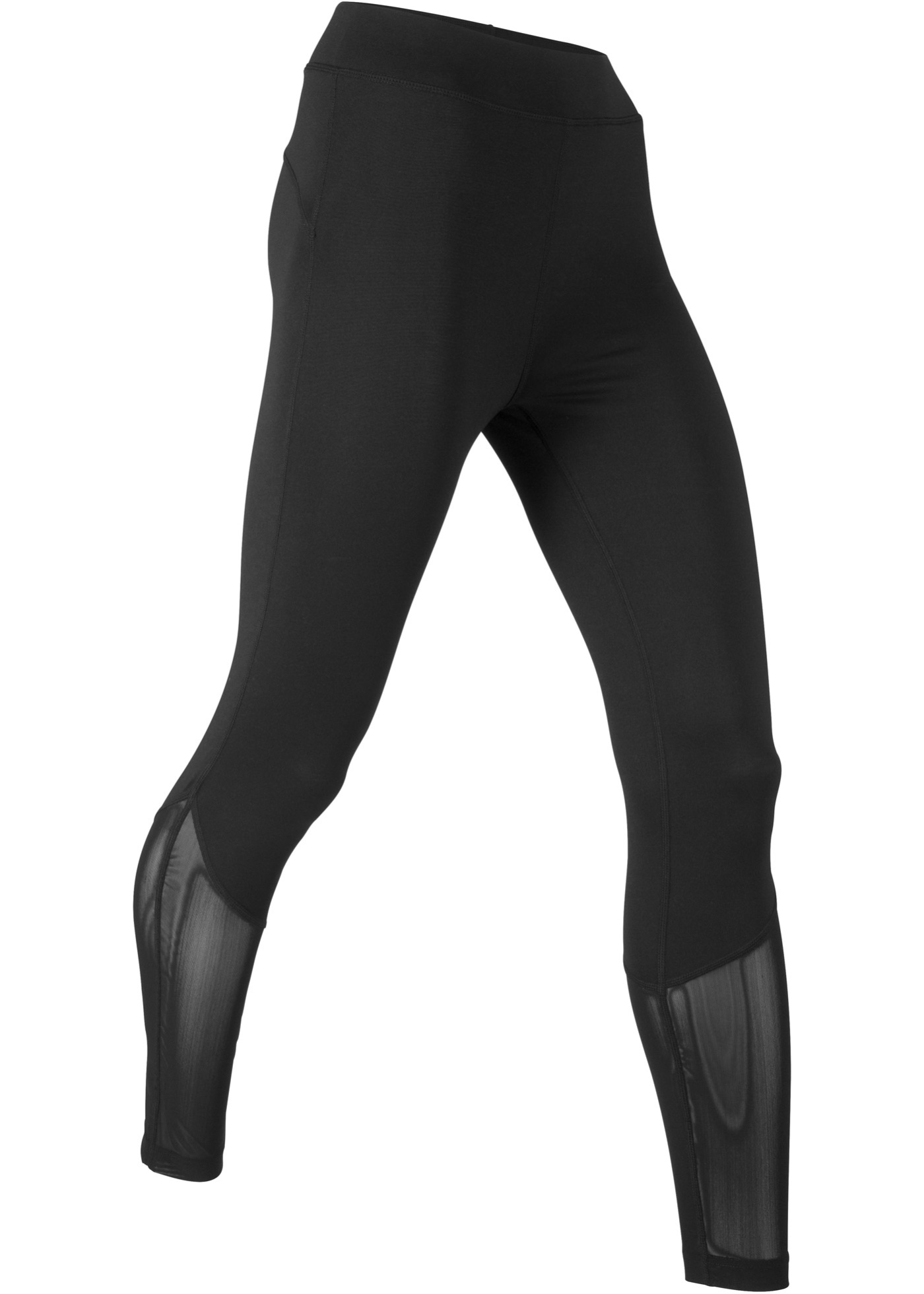 Sport-Leggings aus einem Super-Stretch- Material mit Mesh-Einsatz (96010395) in schwarz