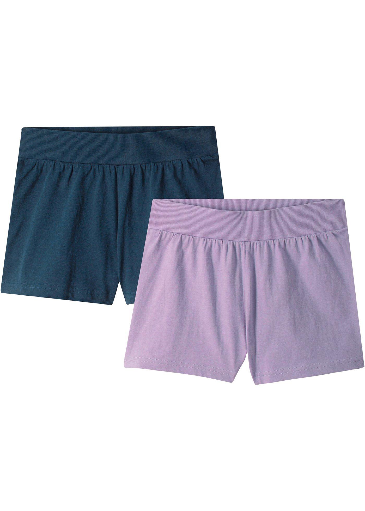 Bequeme Short aus Jersey (91112495) in flieder/dunkelblau