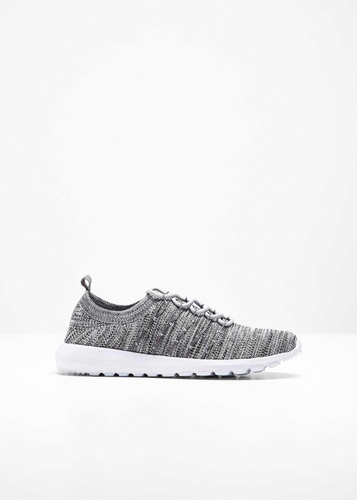 Sportlicher Sneaker mit Weitenregulierung (90340895) in grau meliert