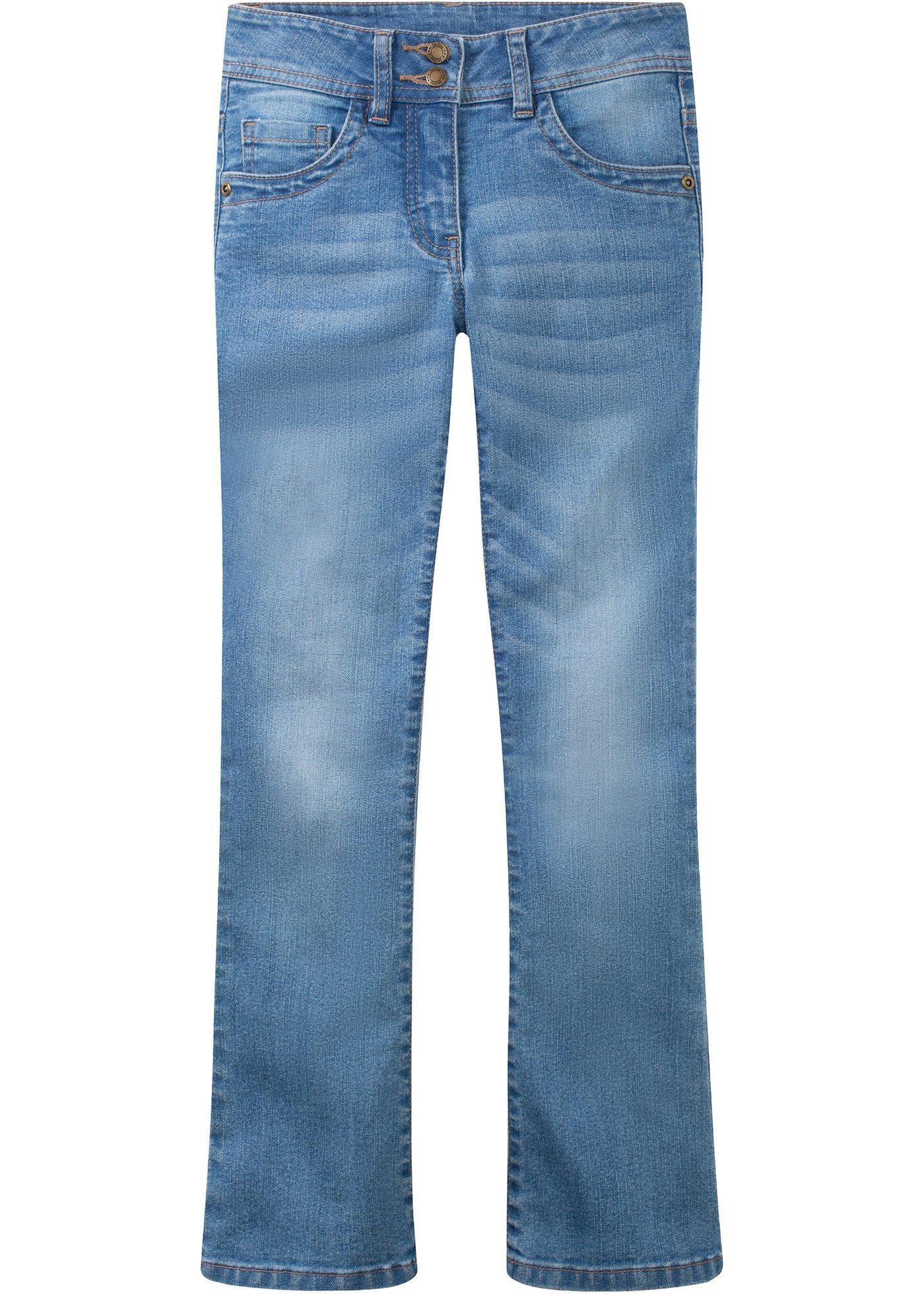 Coole Mädchen Bootcut Stretch-Jeans (94492795) in medium blue bleached