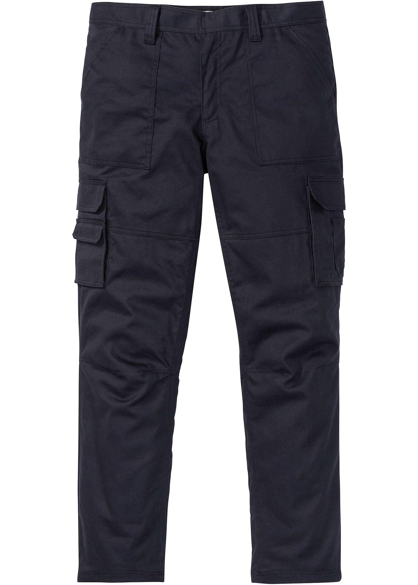 Wärmende Cargohose mit Taschen und Gürtelschlaufen (91998395) in dunkelanthrazit