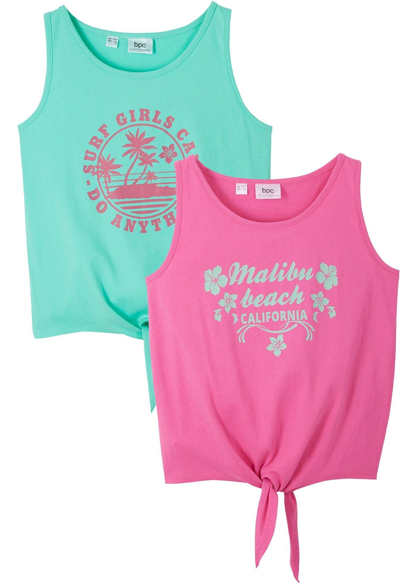 Tolle Shirts zum knoten (92777995) in hellfuchsia/mentholblau