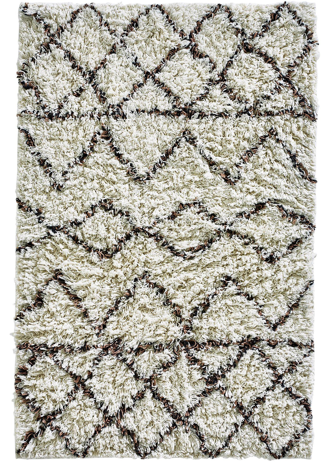 Moderne Badematte mit dezenten schwarzen Streifen (92887195) in off-white