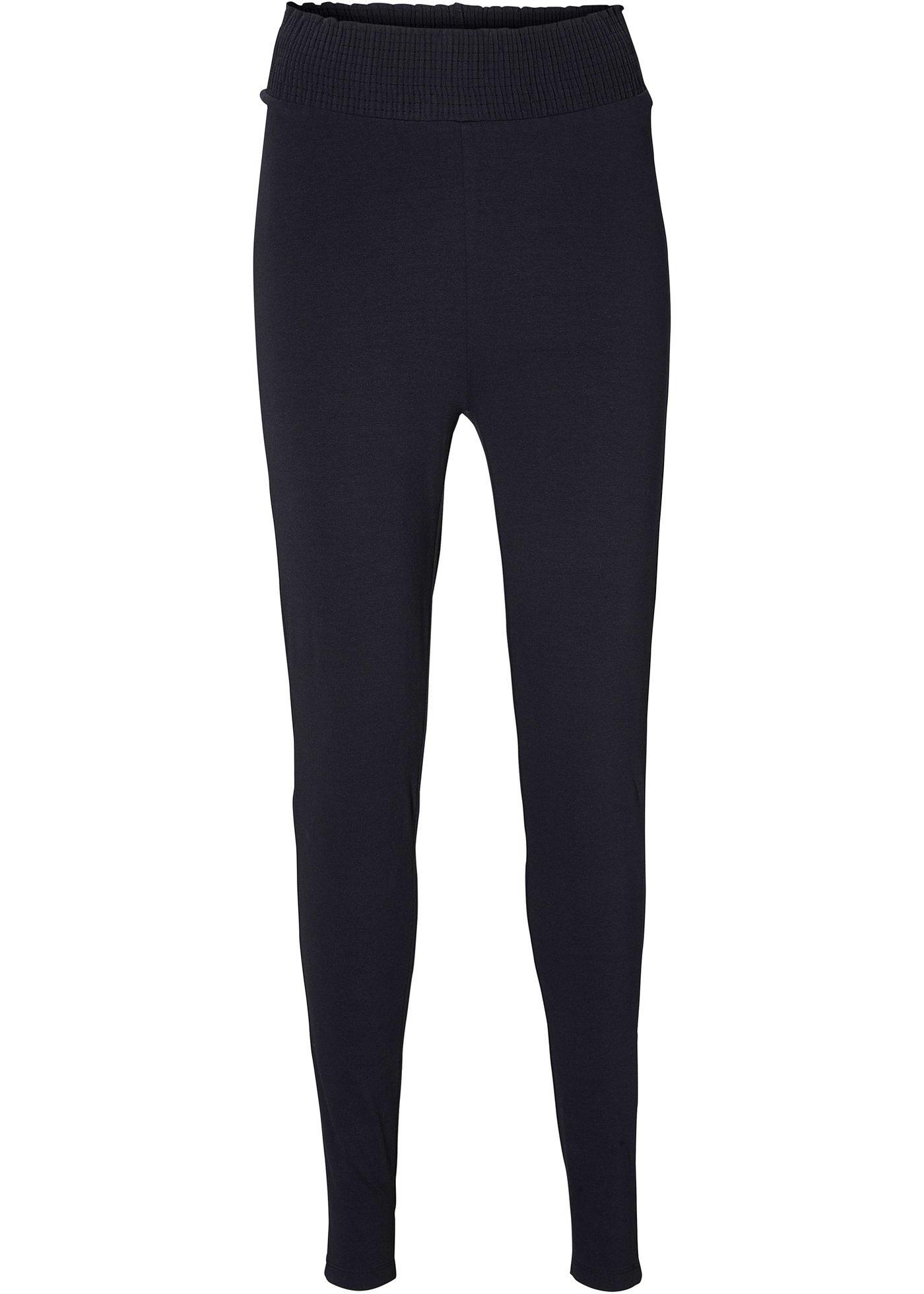 Leggings mit  komfortablen Smockbund (92511795) in schwarz