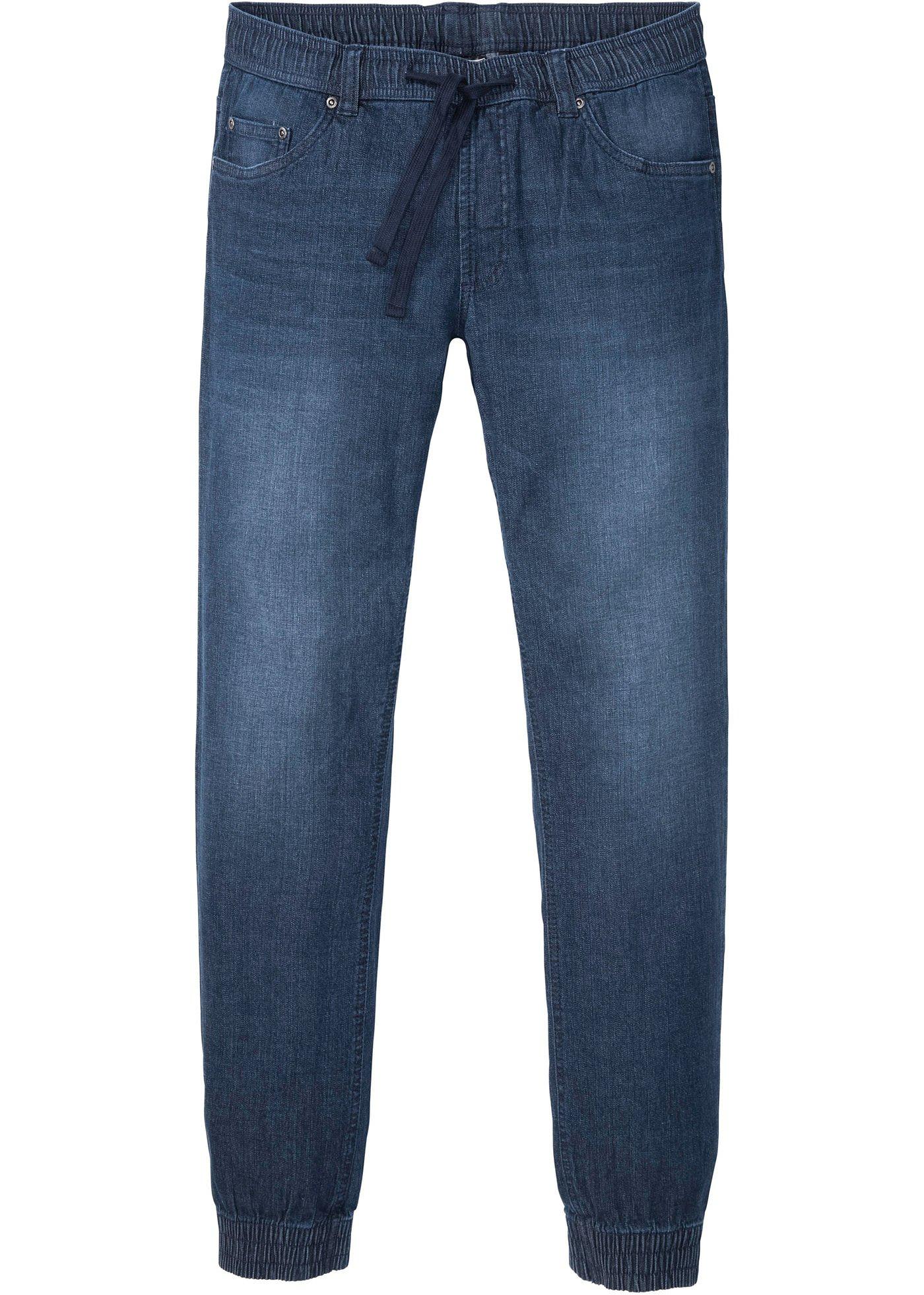 Coole Schlupfjeans mit dezenter Waschung. (93769395) in nachtblau denim