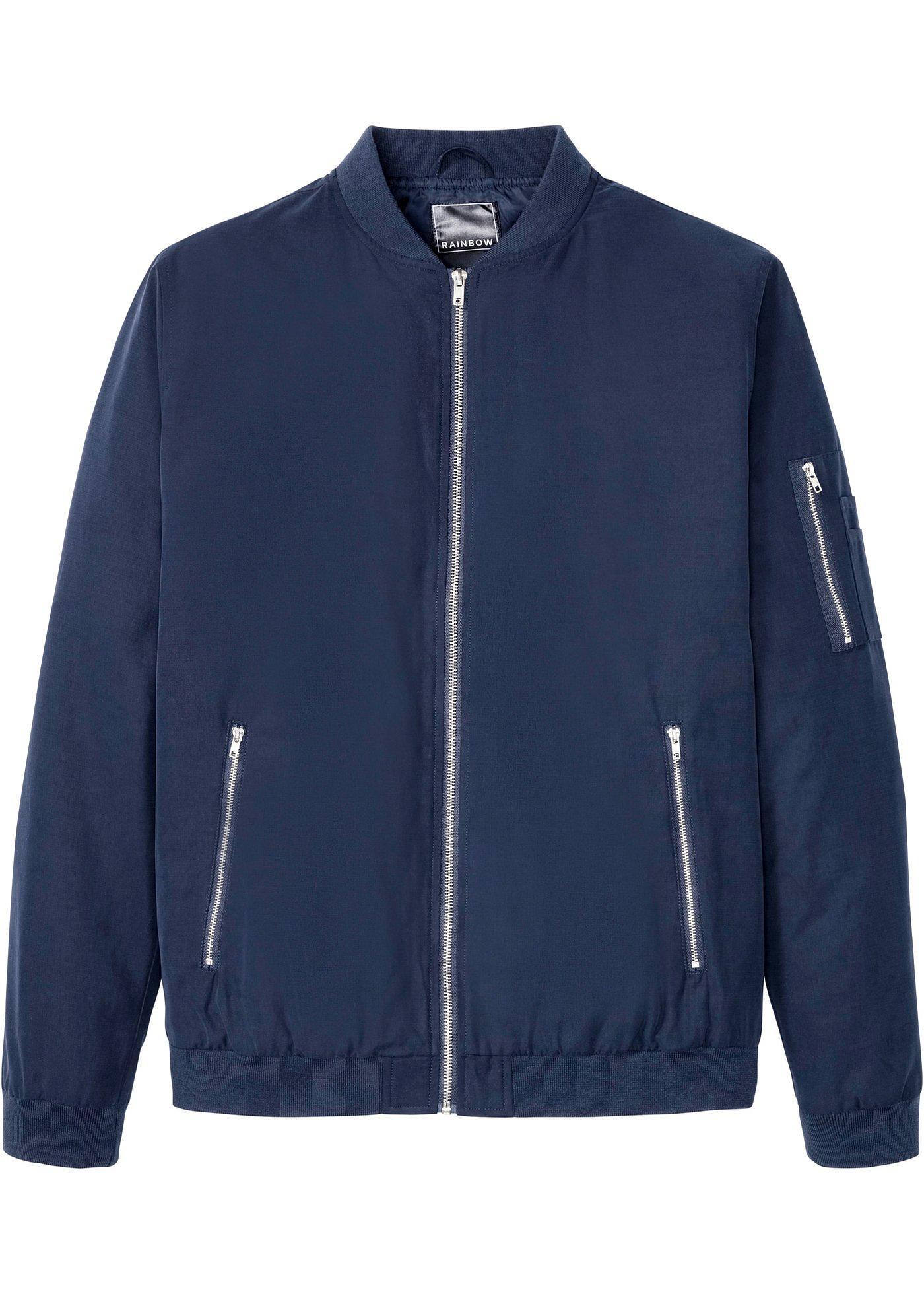 Angesagter Blouson mit vielen Reißverschlusstaschen und Rippbündchen. (95217395) in dunkelblau