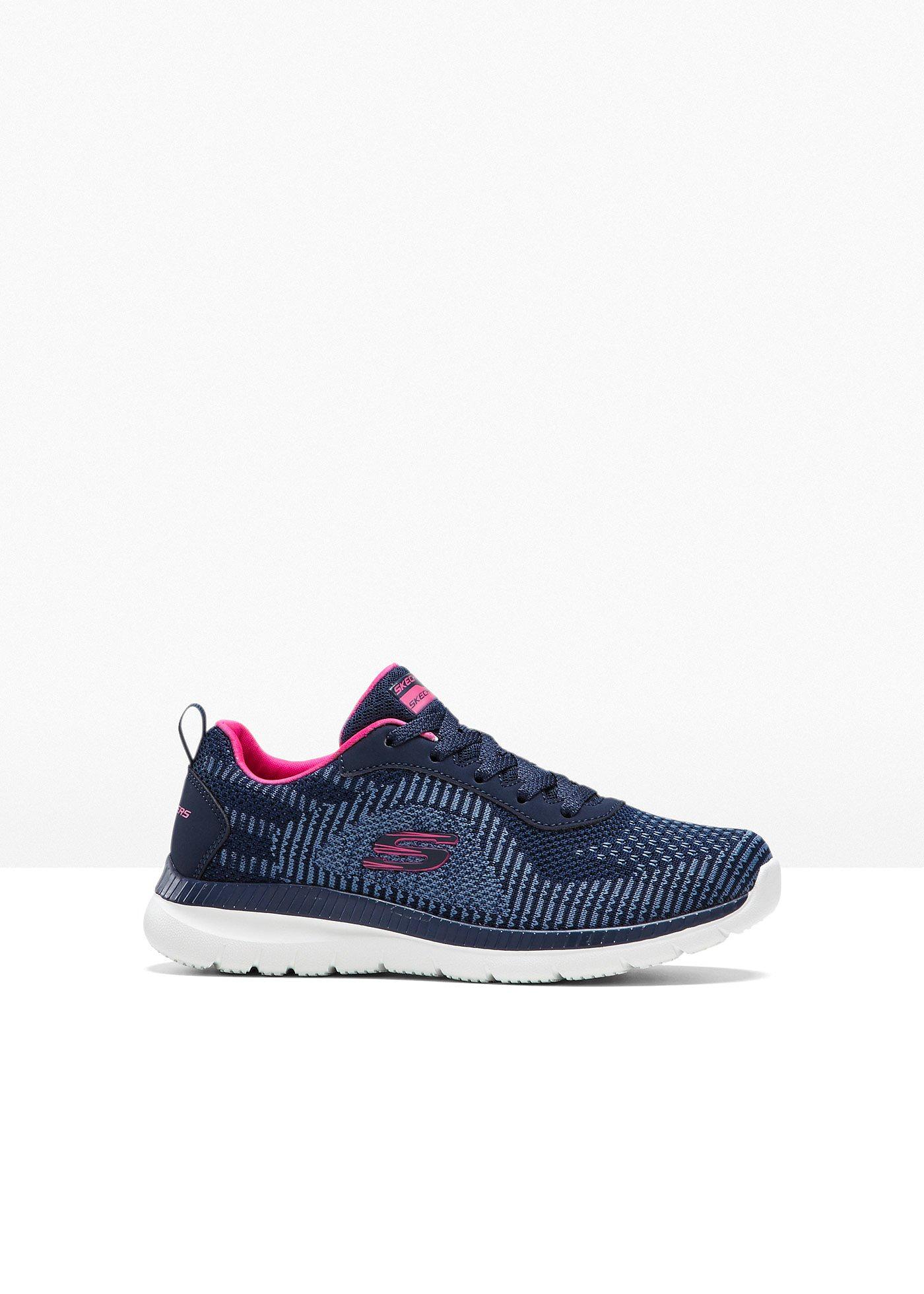 Moderner Sneaker von Skechers mit Memory Foam (96757195) in dunkelblau/pink