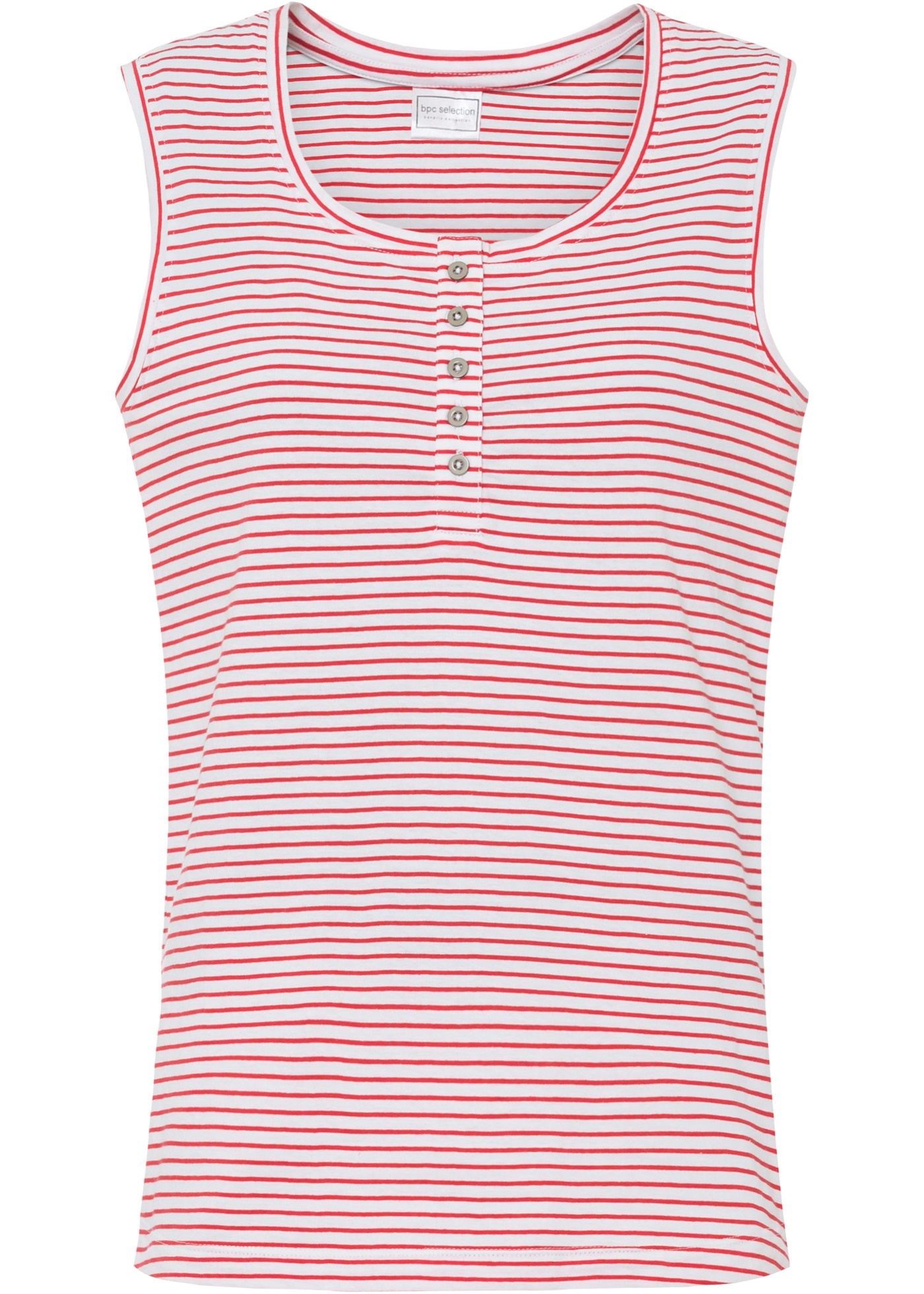 Shirttop (91648295) in rot/weiß geringelt