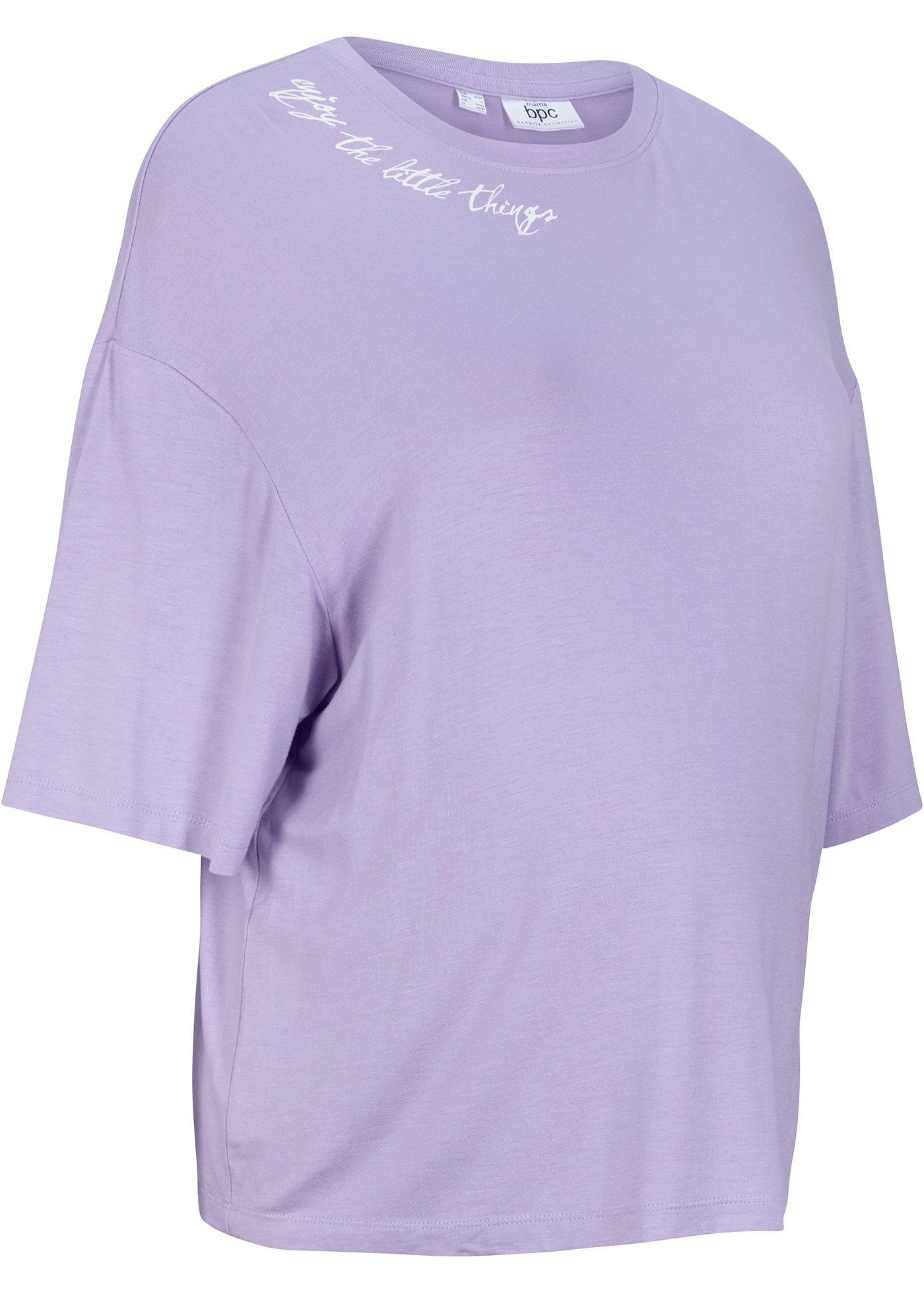 Statement-Umstandsshirt aus weichem Material (90712881) in hellviolett