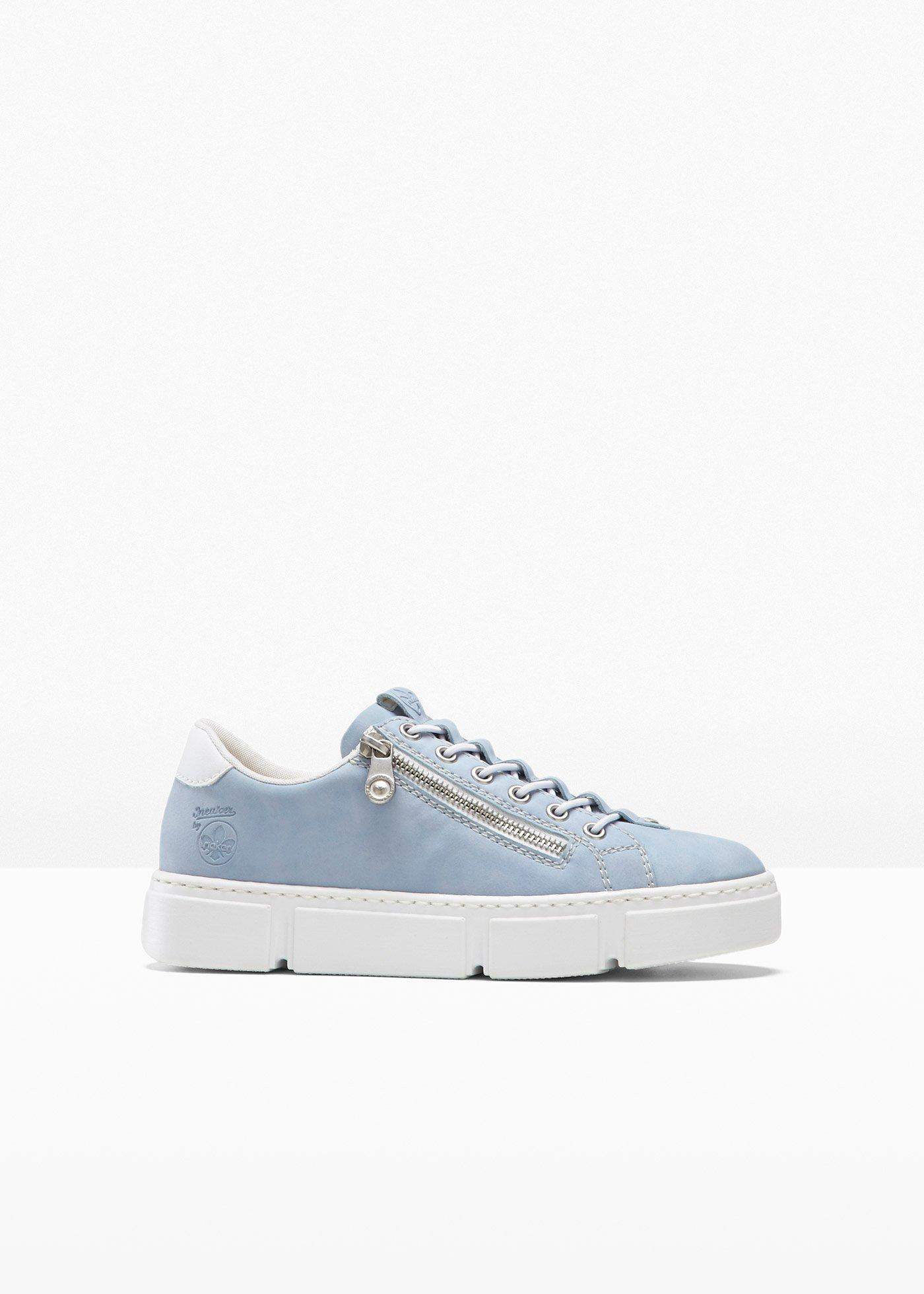 bequemer Sneaker von Rieker mit leichter Plateau-Sohle (92089195) in hellblau