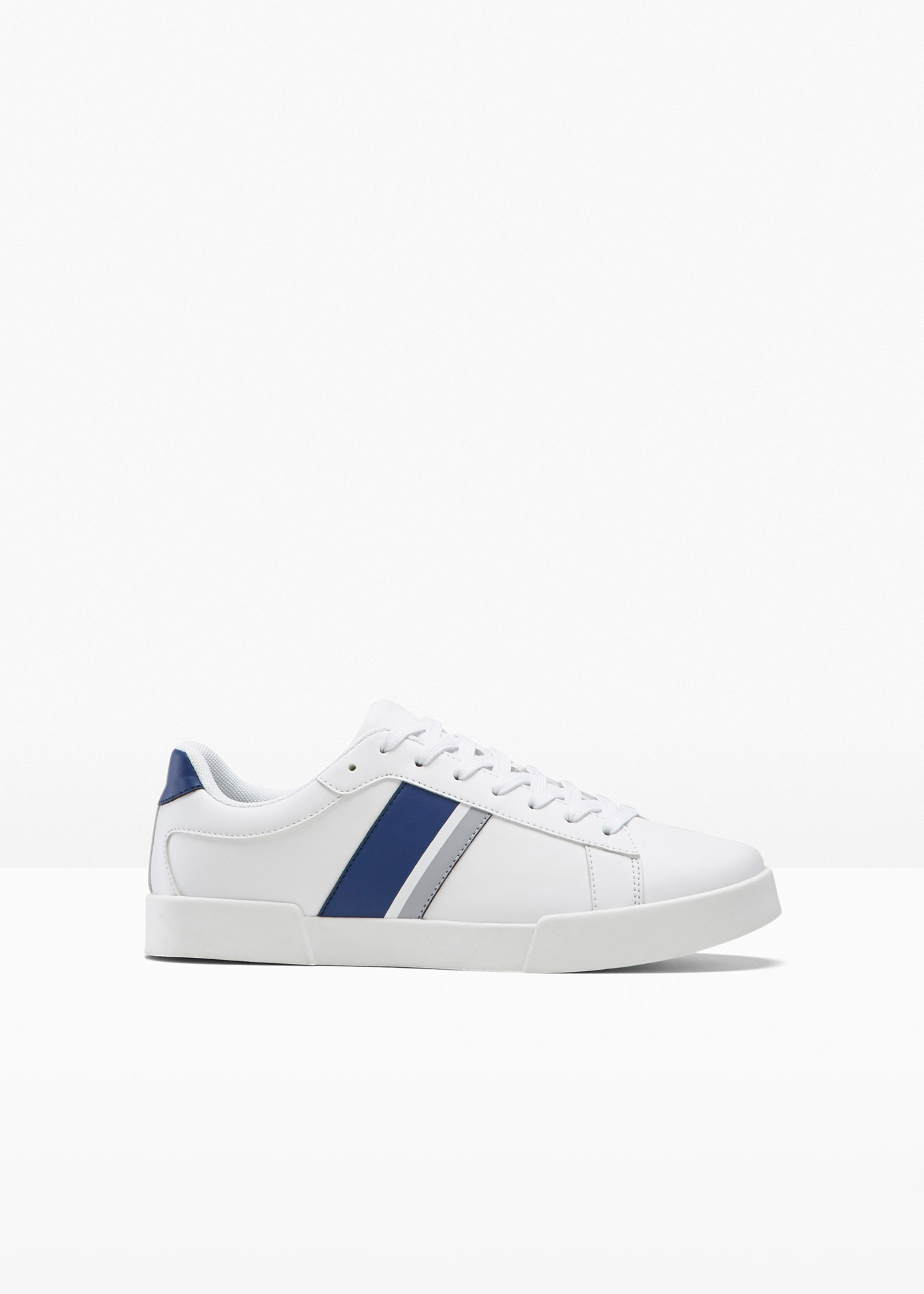 Schöner Sneaker mit modischen Details (91842581) in weiß / dunkelblau