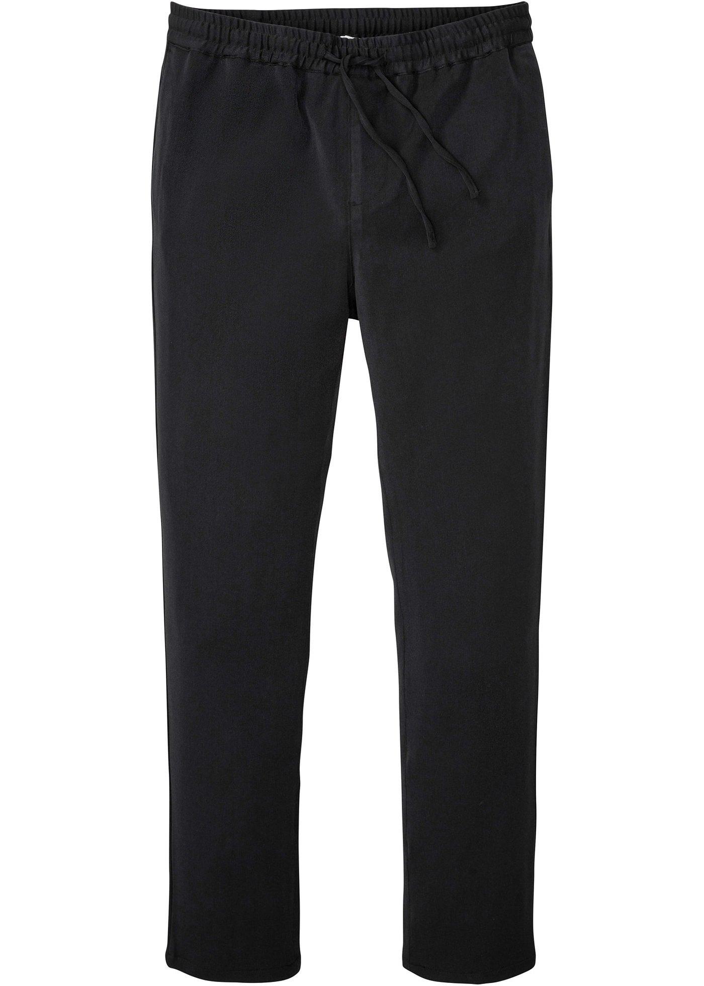Moderne Stretch-Schlupfhose mit elastischem Bund und Kordelzug. (95468295) in schwarz