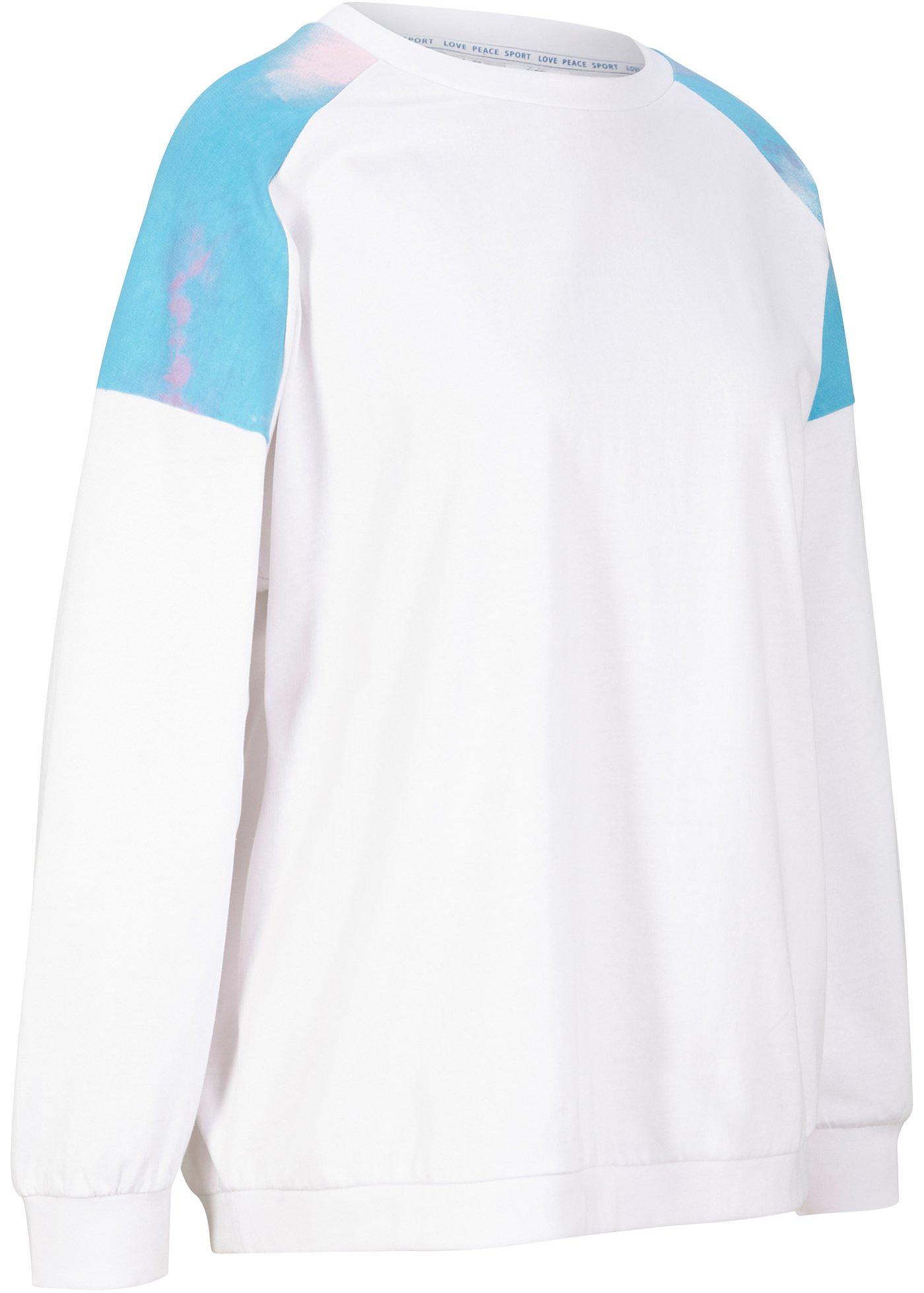 Sweatshirt aus Bio-Baumwolle, langarm (95680781) in weiß