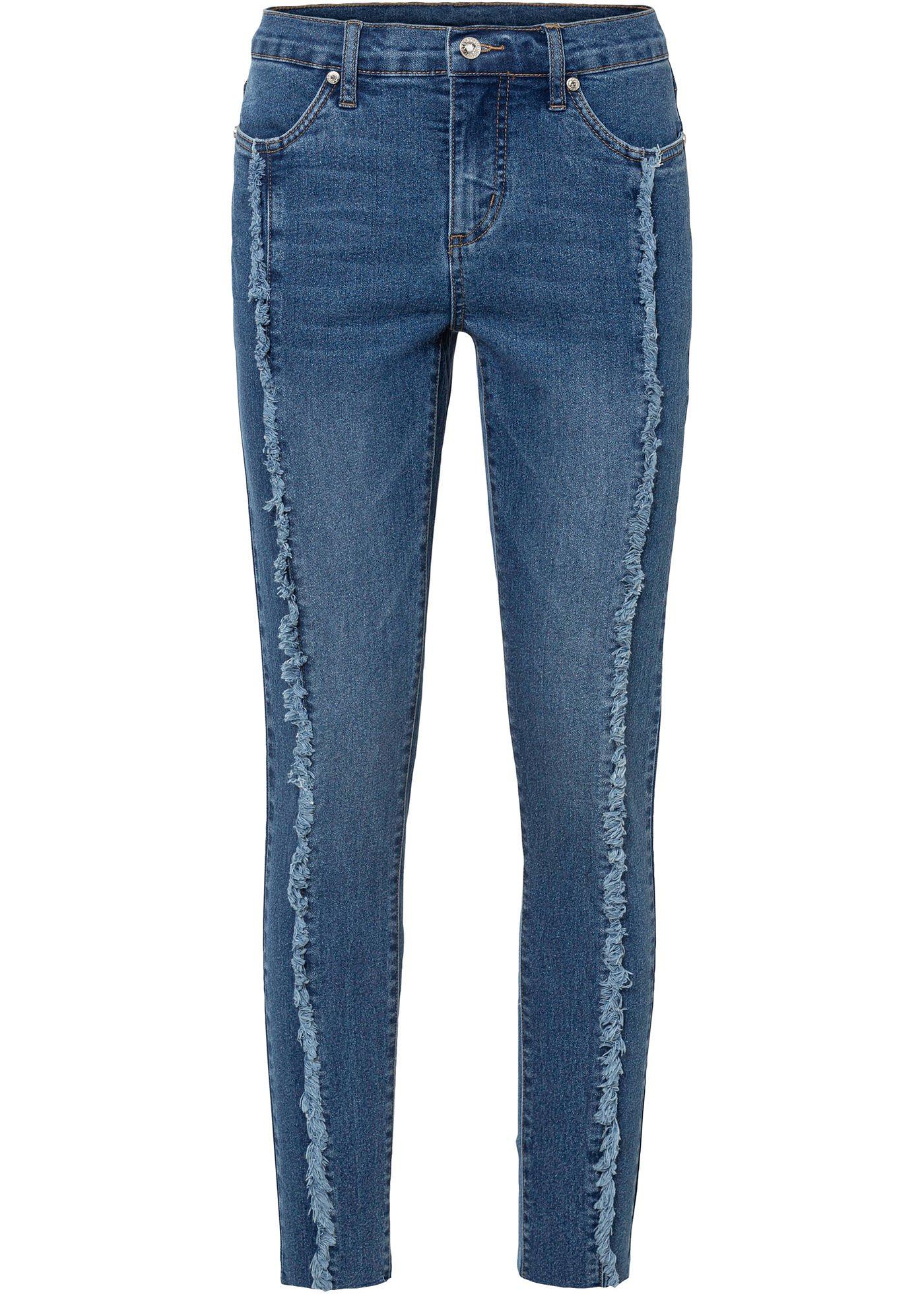 Modische Stretch-Jeans mit schöner Waschung. (93683481) in blau denim used