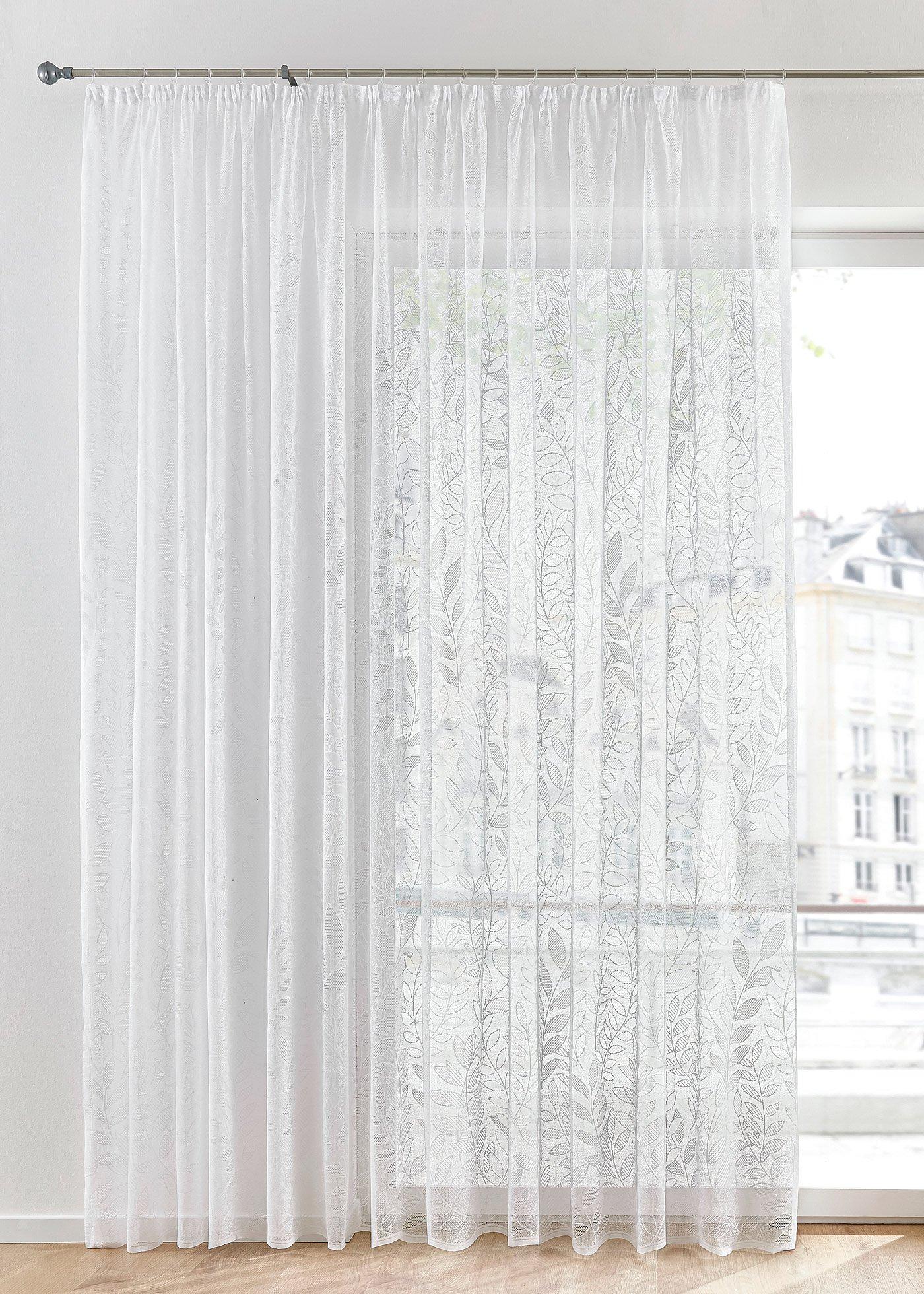Jacquard Gardine in vielen Größen. (91293495) in weiss