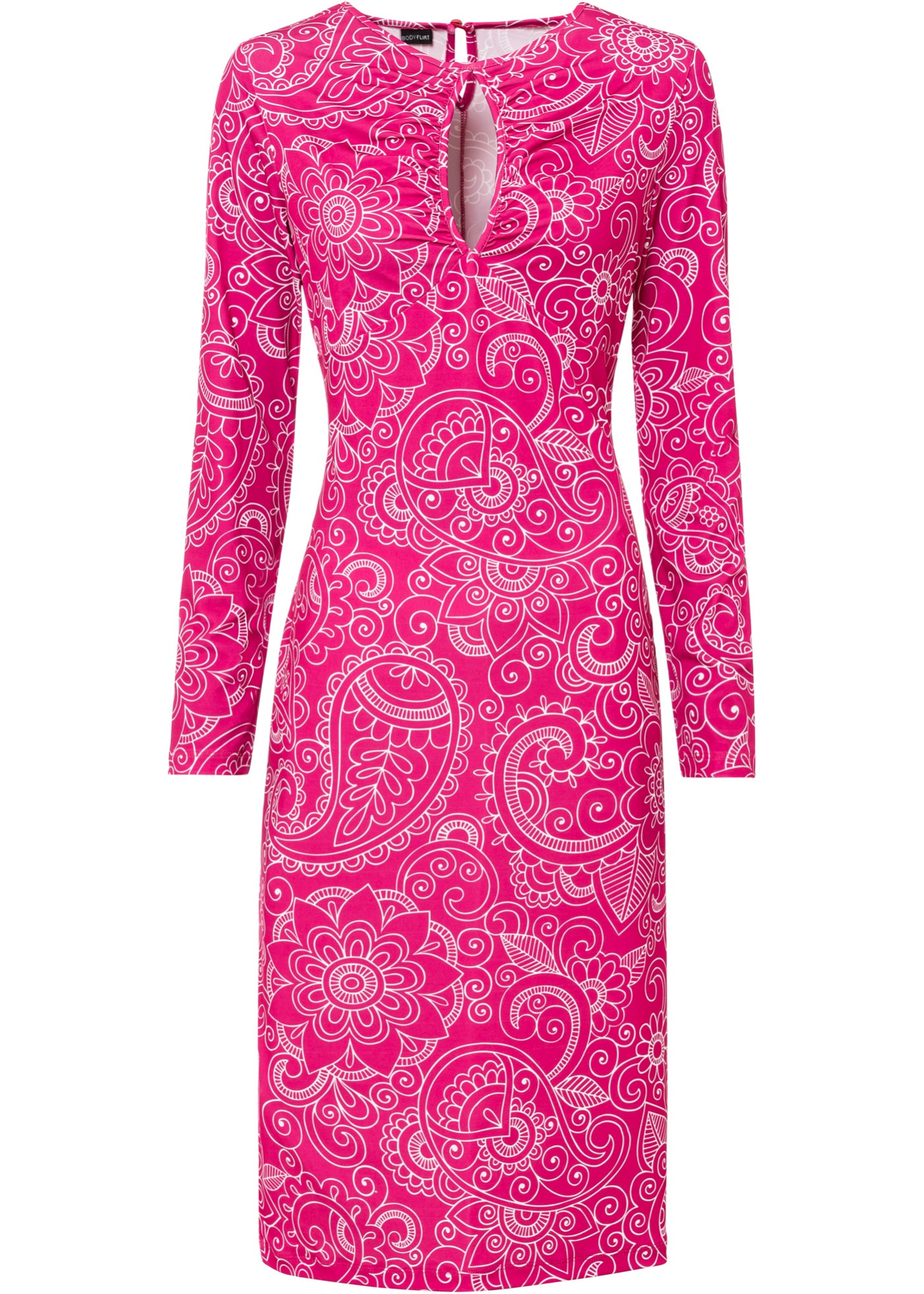 Figurbetontes Kleid mit tollem Cut-Out. (96754681) in pinklady/weiß paisley