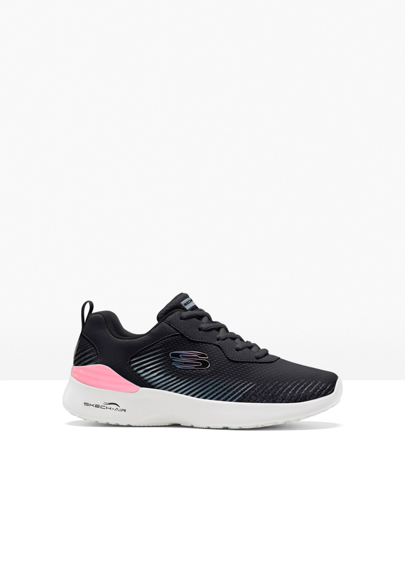 Moderner Sneaker von Skechers mit Memory Foam (90803795) in schwarz / pink