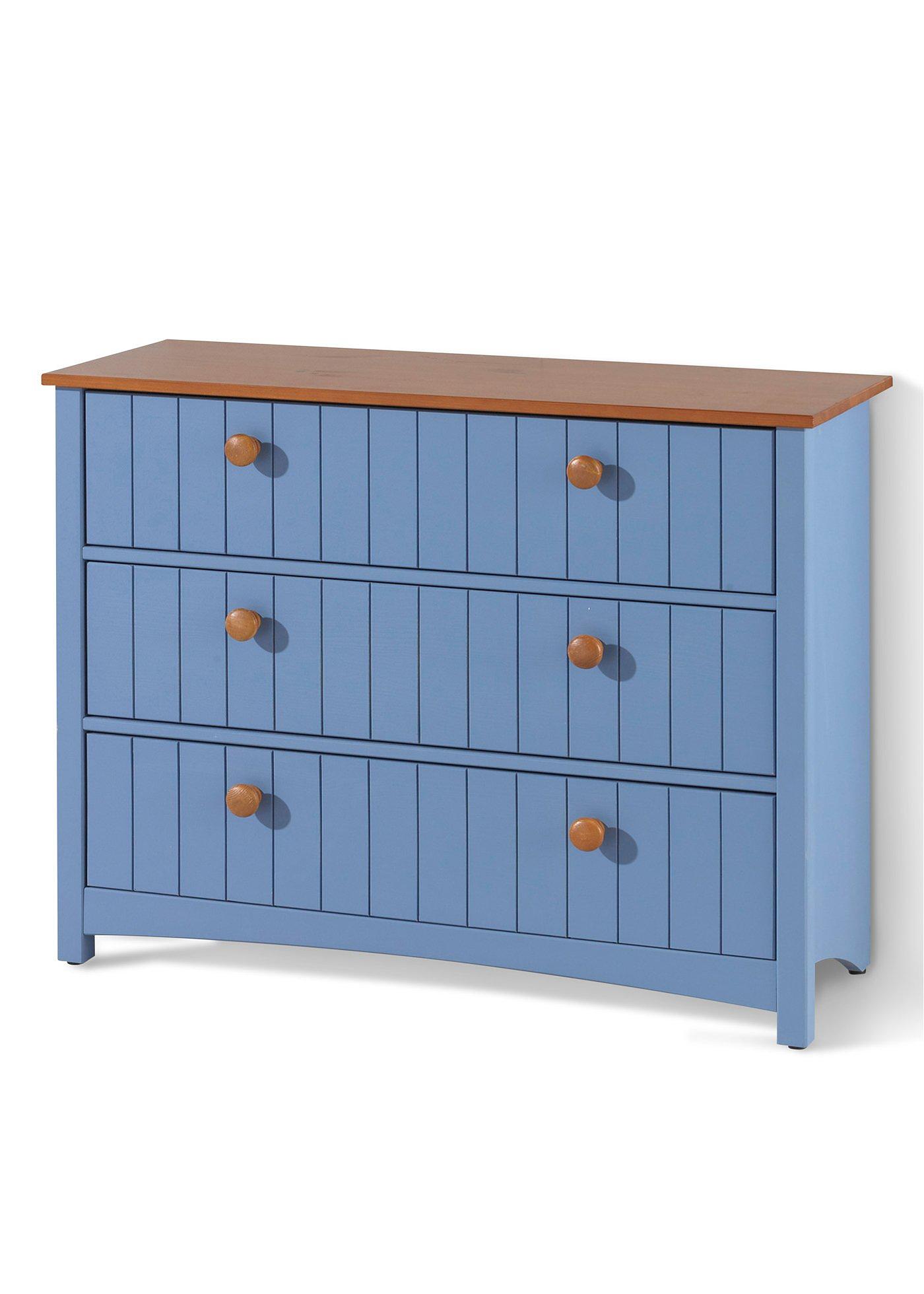 Robuste, geräumige Badezimmer Kommode in skandinavischem Stil (94249495) in blau