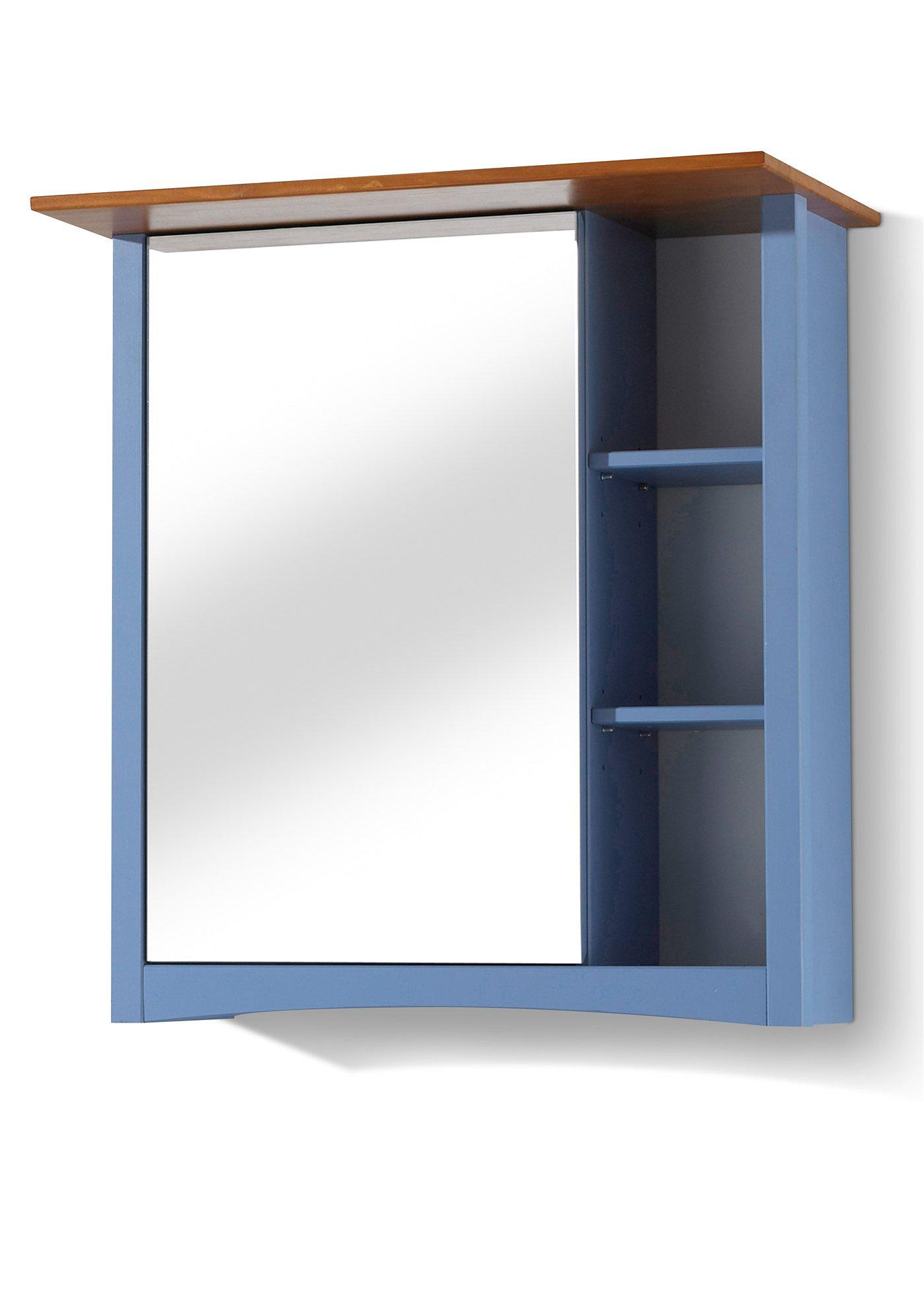 Robuster Spiegelschrank Paula in skandinavischer Optik (94237695) in blau
