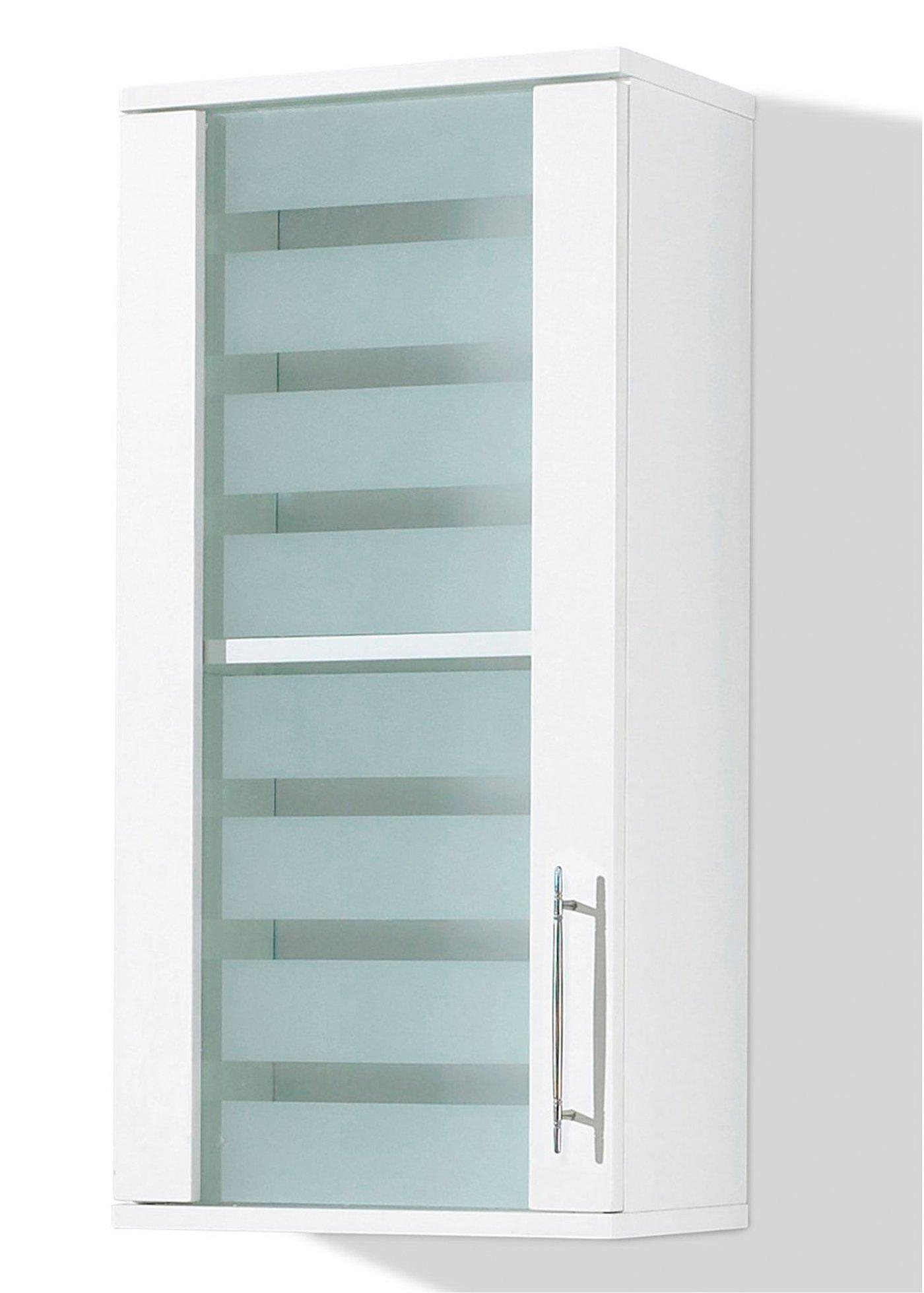 Badezimmer Hängeschrank Ted mit außergewöhnlichem Design (95503195) in weiß