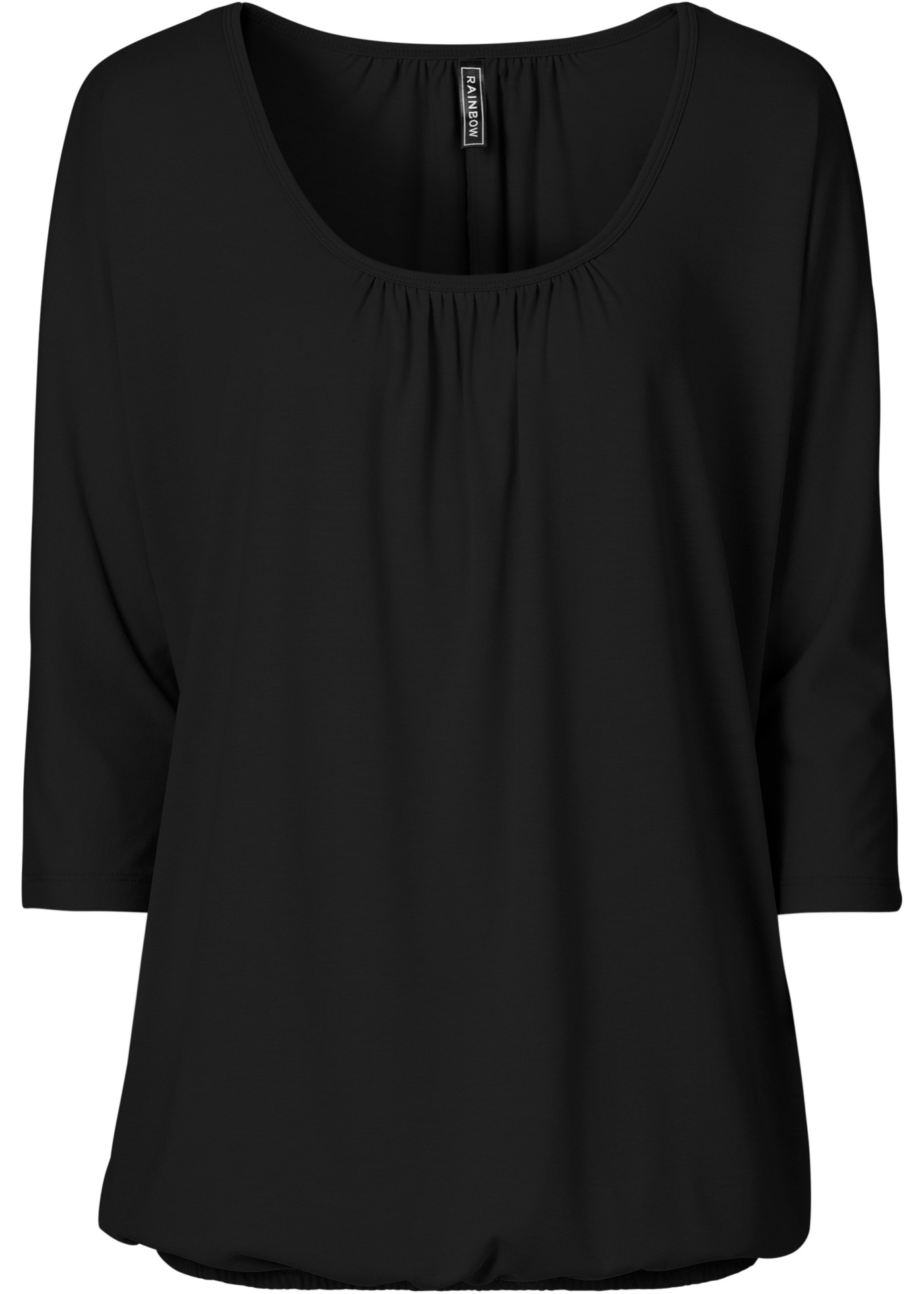 Das Oversize-Shirt umspielt die Figur mit Fledermausärmeln und lässigem Schnitt (93766795) in schwarz