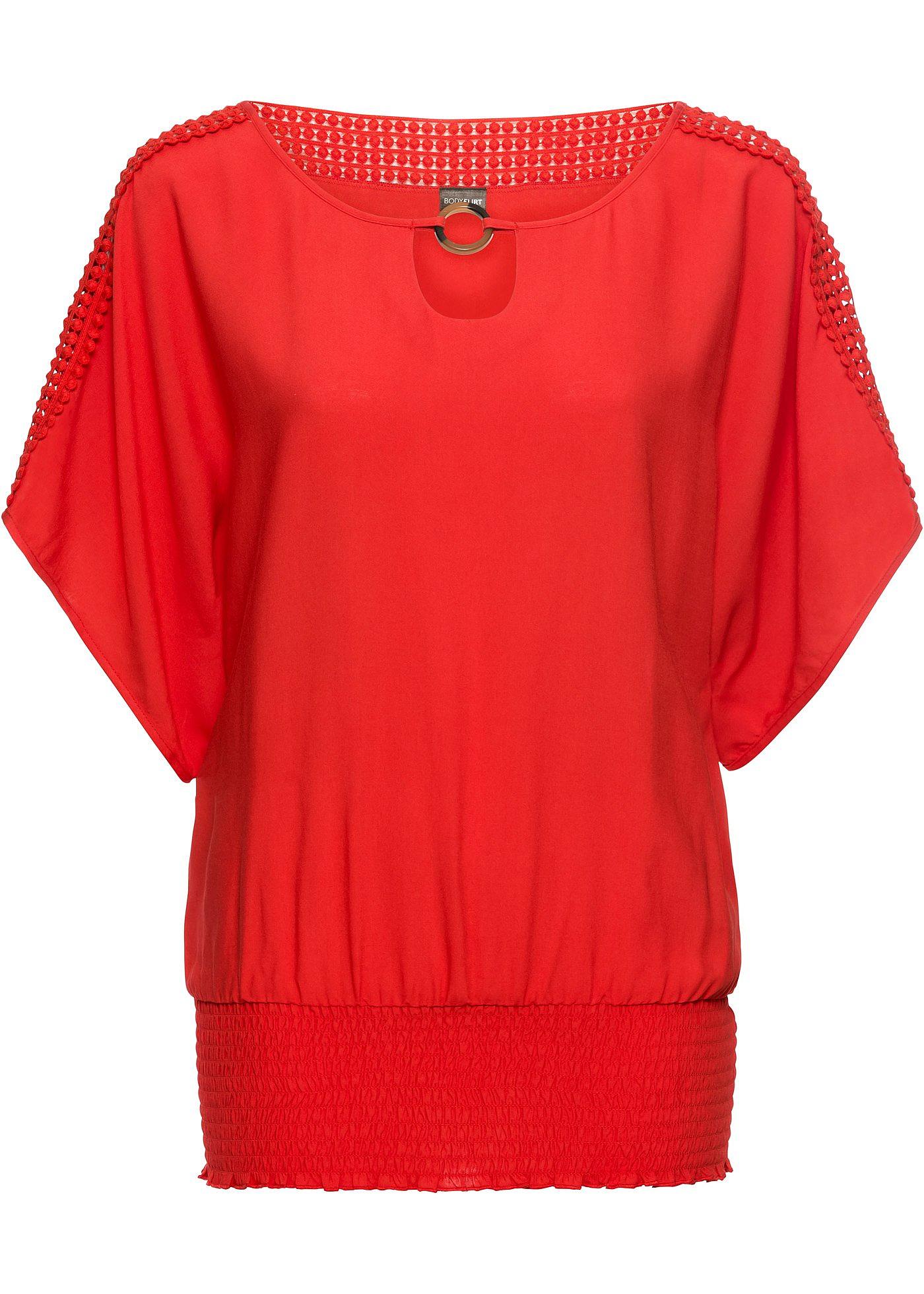 Bluse mit Spitze