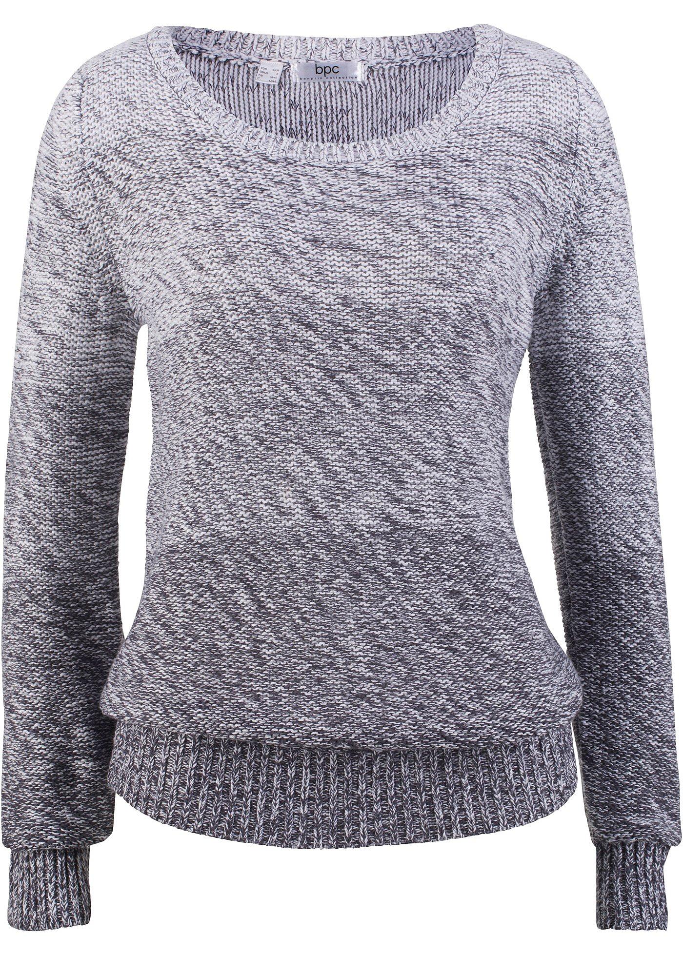 Grobstrick-Pullover mit Farbverlauf
