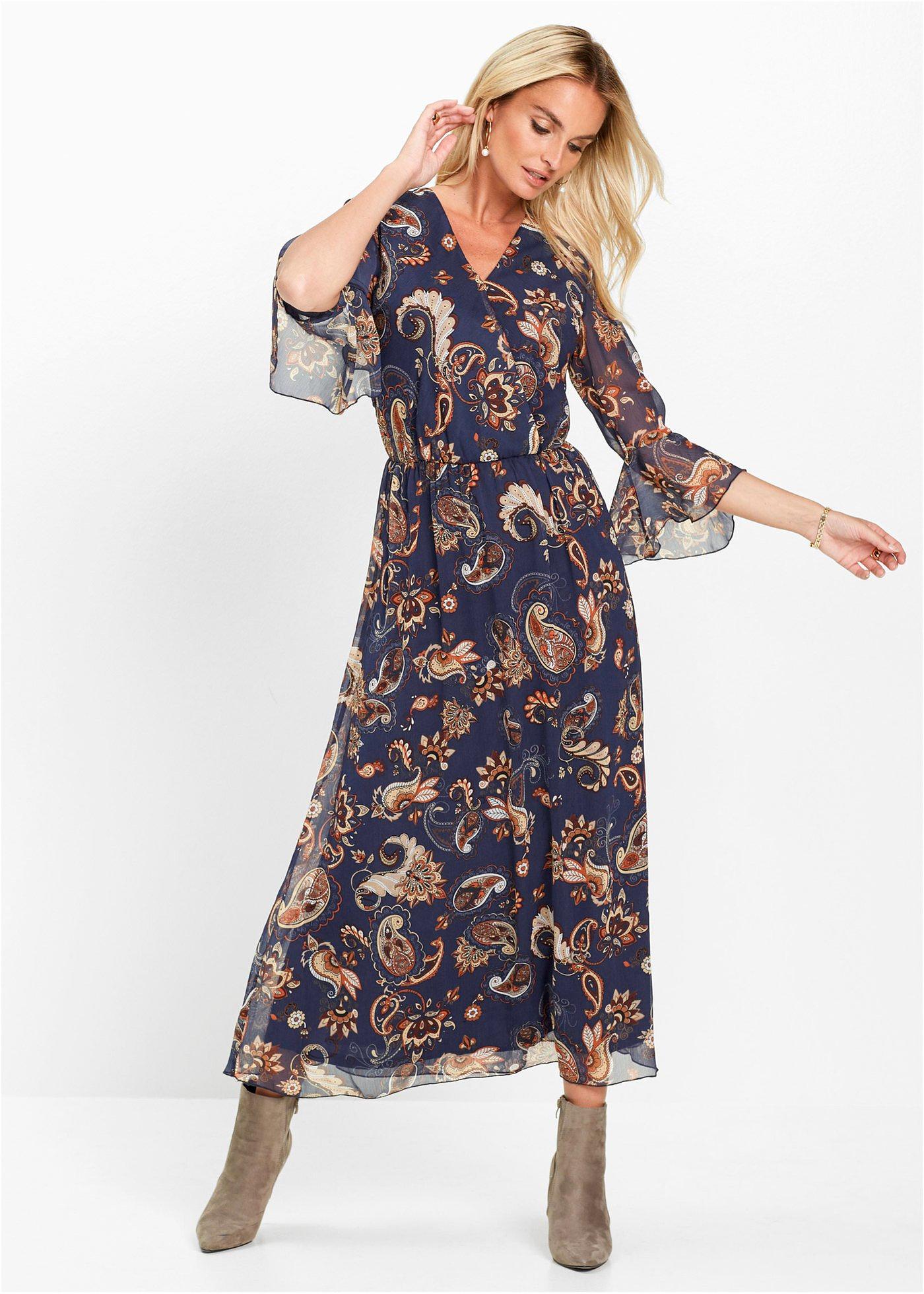 maxikleid mauve