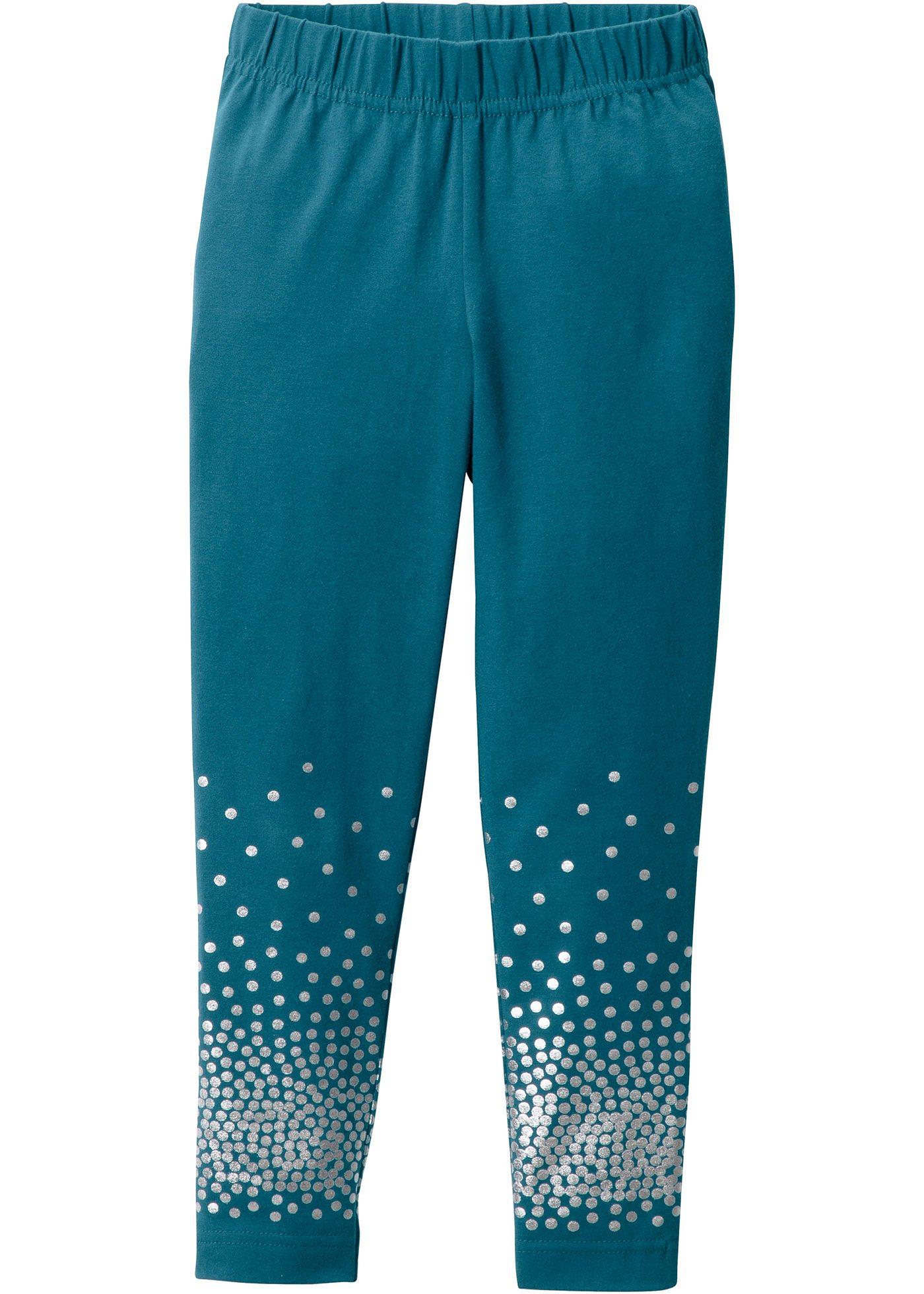 Komfortable Leggings mit schimmernden Druck (94975495) in blaupetrol